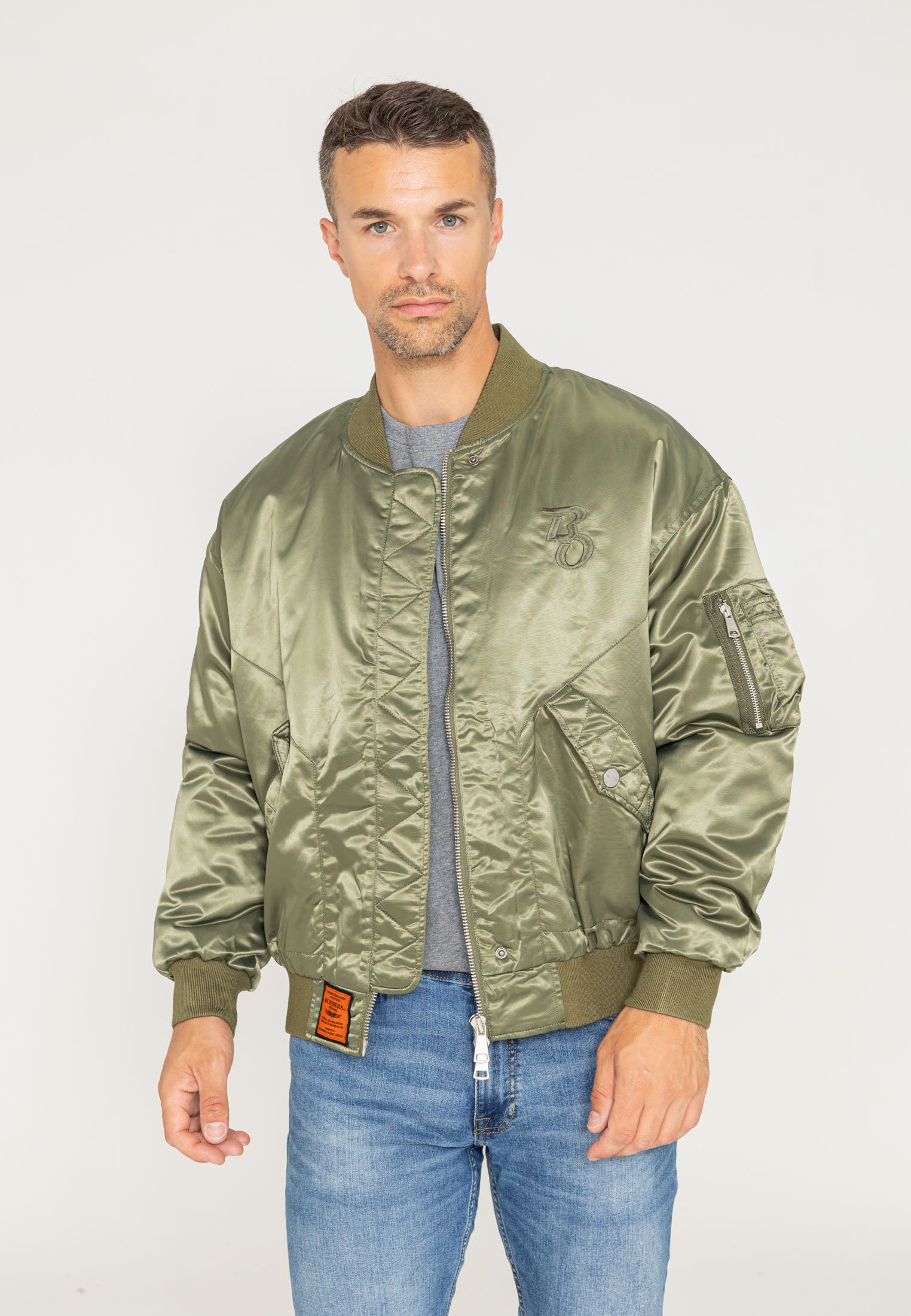 Giacca bomber Wavy U in kaki Giacche Bombers Original
