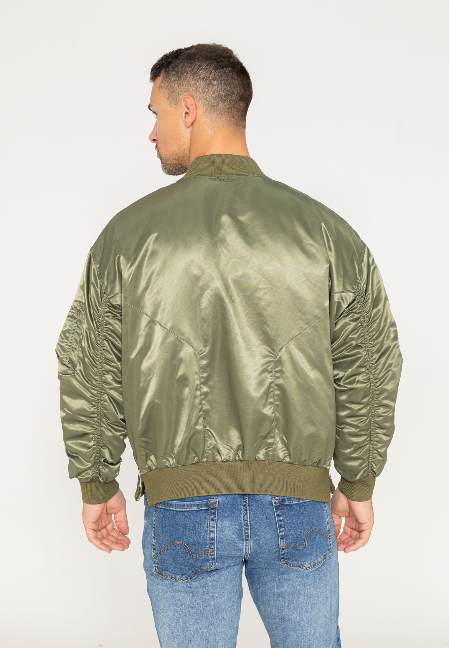 Giacca bomber Wavy U in kaki Giacche Bombers Original