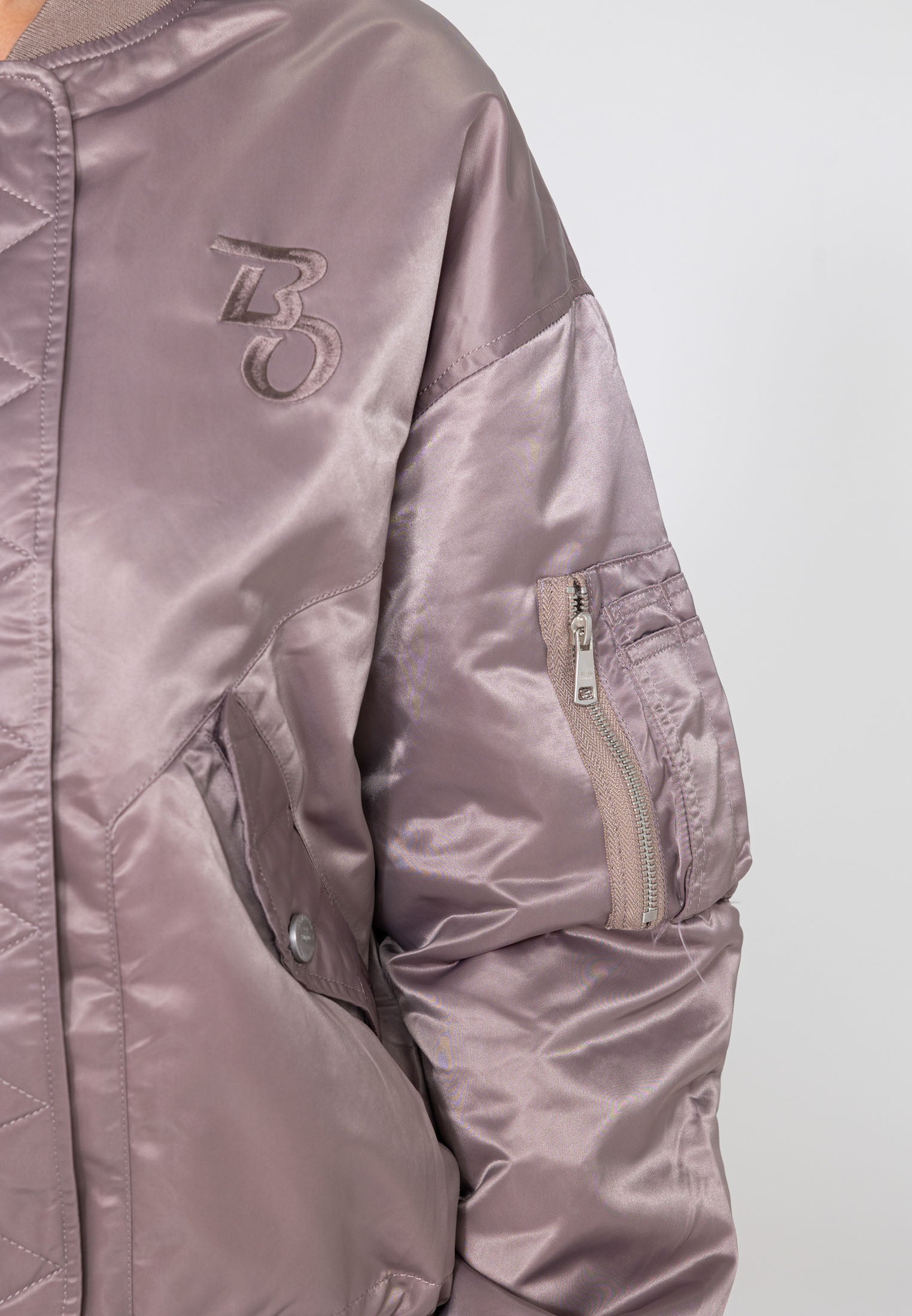Giacca bomber Wavy U in rosa Bombers Original