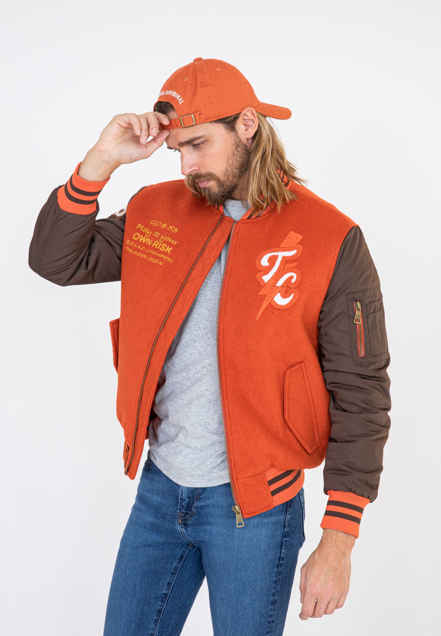 Weslake U Cap in cappucci arancioni Bombers Original