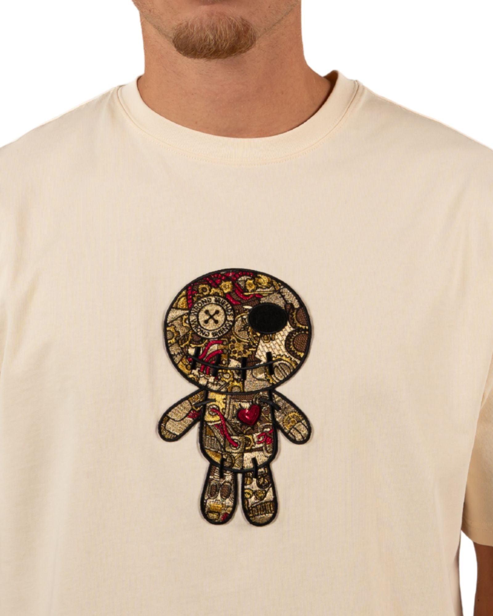 Maglietta Ennis in beige Magliette Wrong Friends