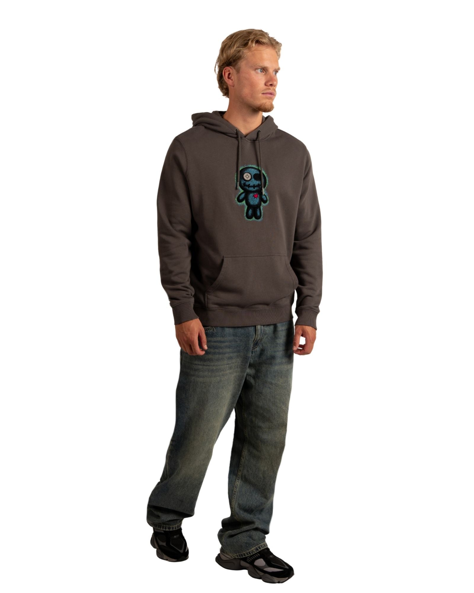 Felpa con cappuccio Williams in Grigio Felpa con cappuccio Wrong Friends