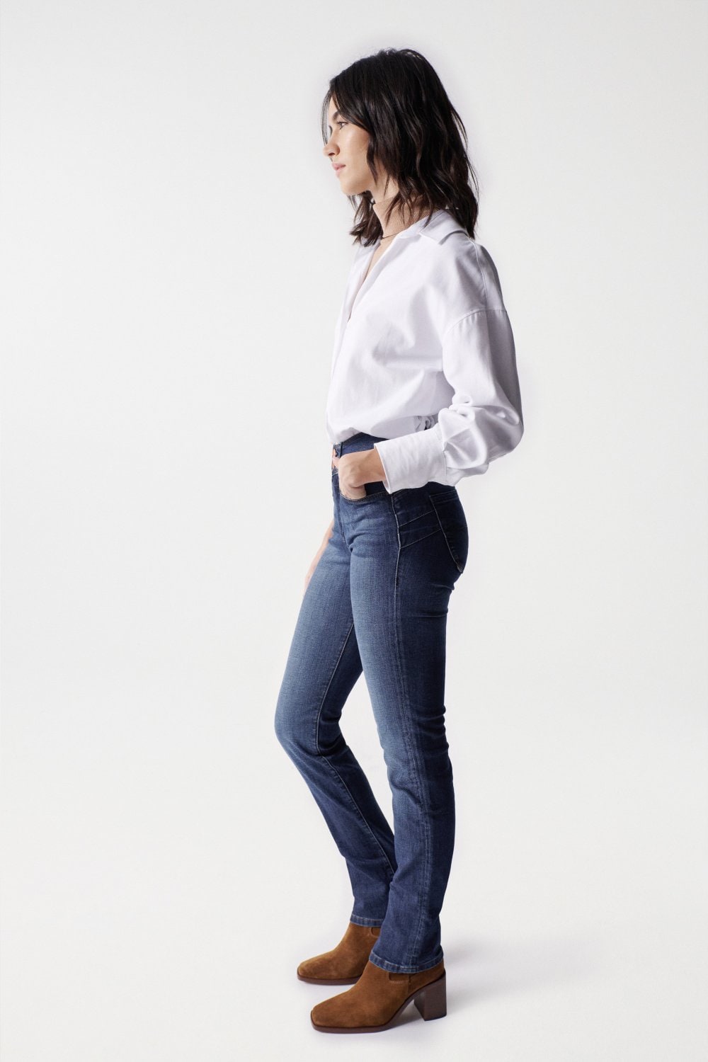 Jeans Secret Slim Push-In lavaggio medio Salsa Jeans