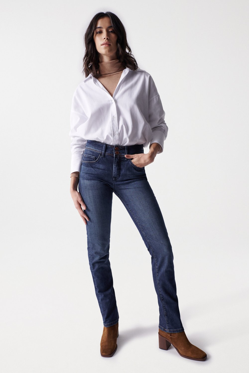 Jeans Secret Slim Push-In lavaggio medio Salsa Jeans