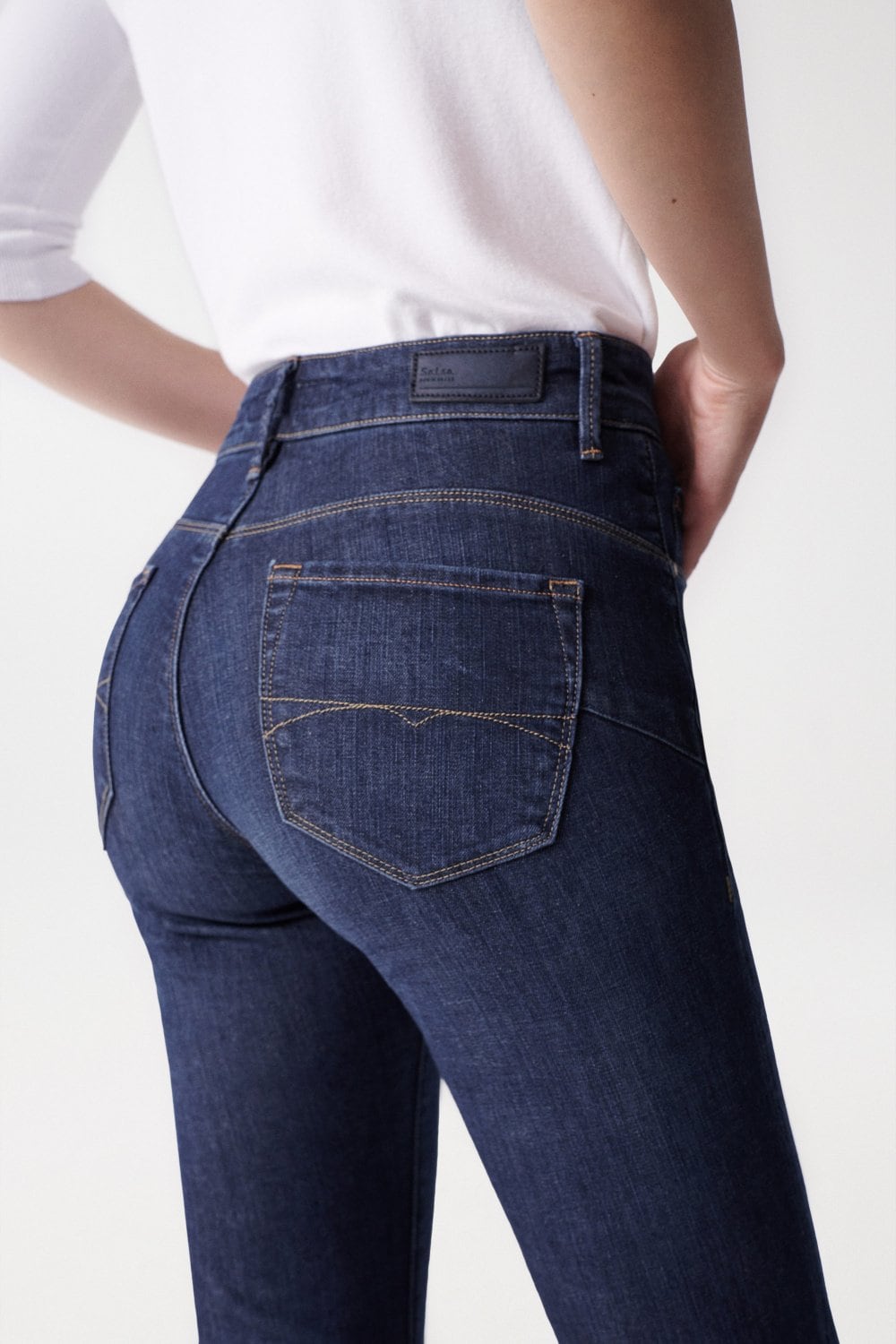 Jeans Glamour Flare Push-In lavaggio scuro Salsa Jeans