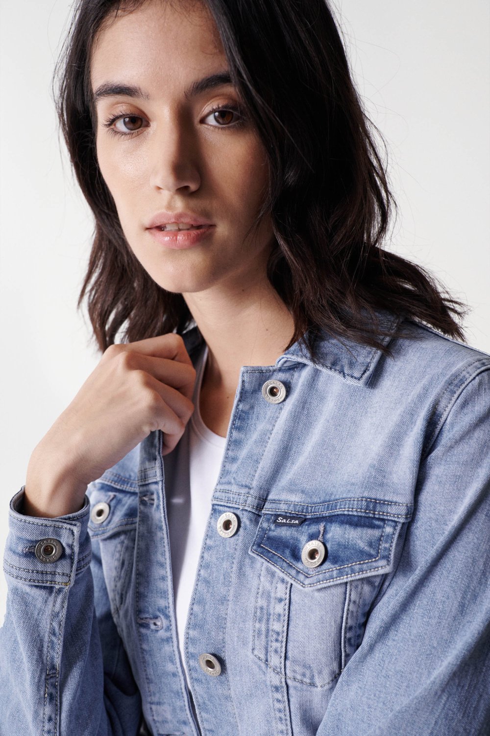 Giacca Trucker in denim in media Giacche leggere Salsa Jeans