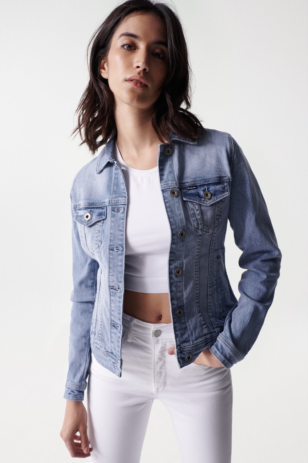 Giacca Trucker in denim in media Giacche leggere Salsa Jeans