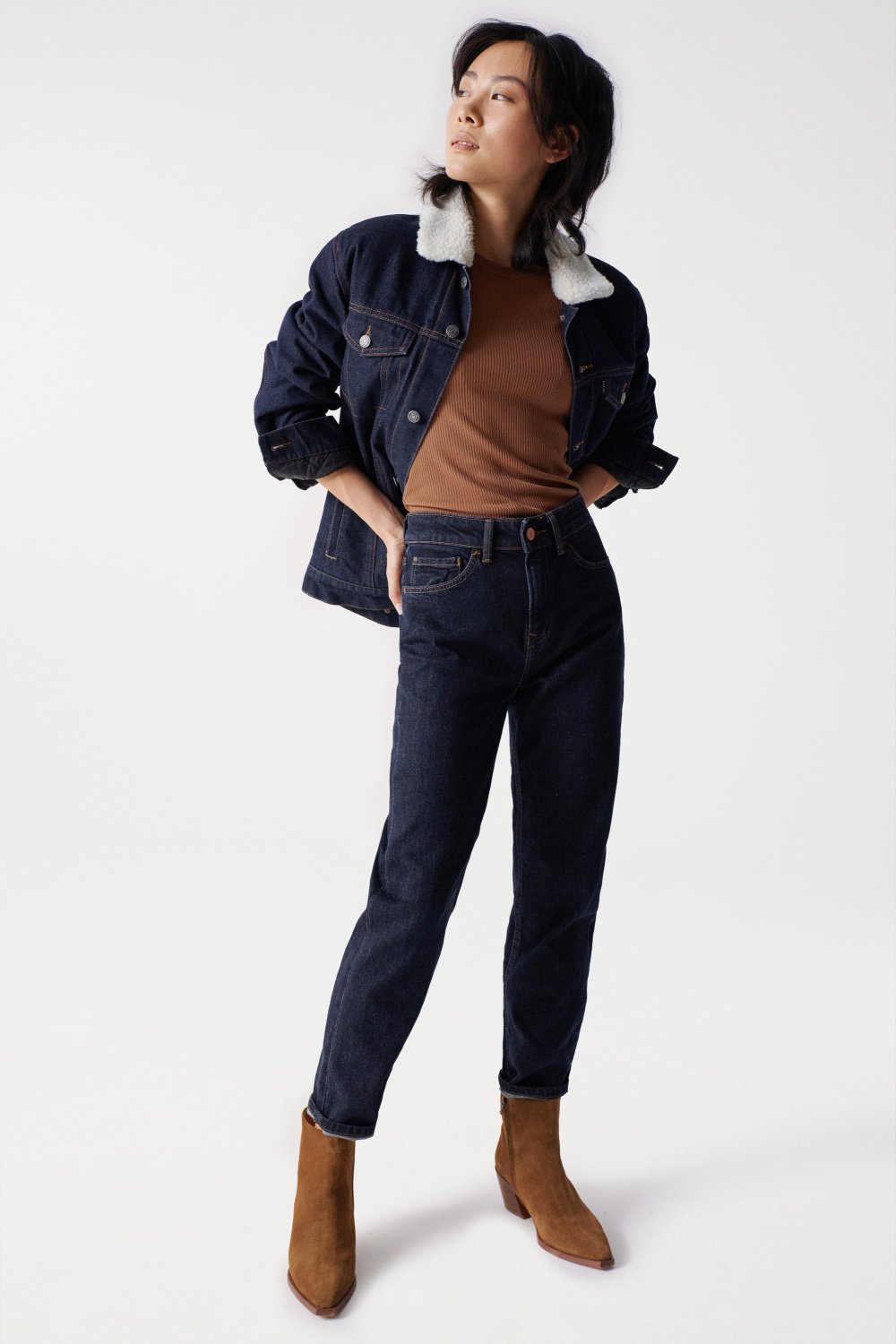 Jeans True Cropped Slim Comfort in lavaggio medio Salsa Jeans