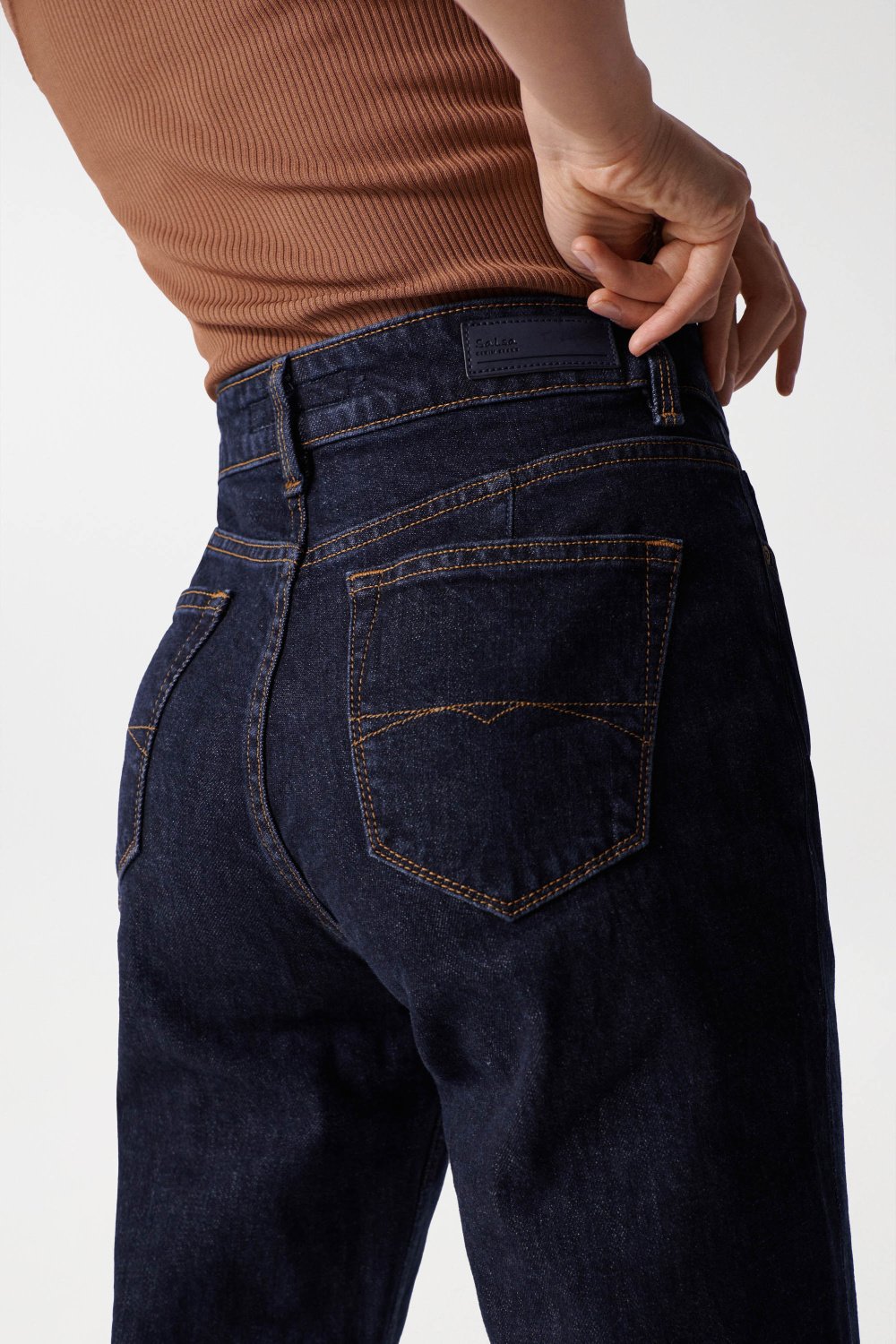 Jeans True Cropped Slim Comfort in lavaggio medio Salsa Jeans