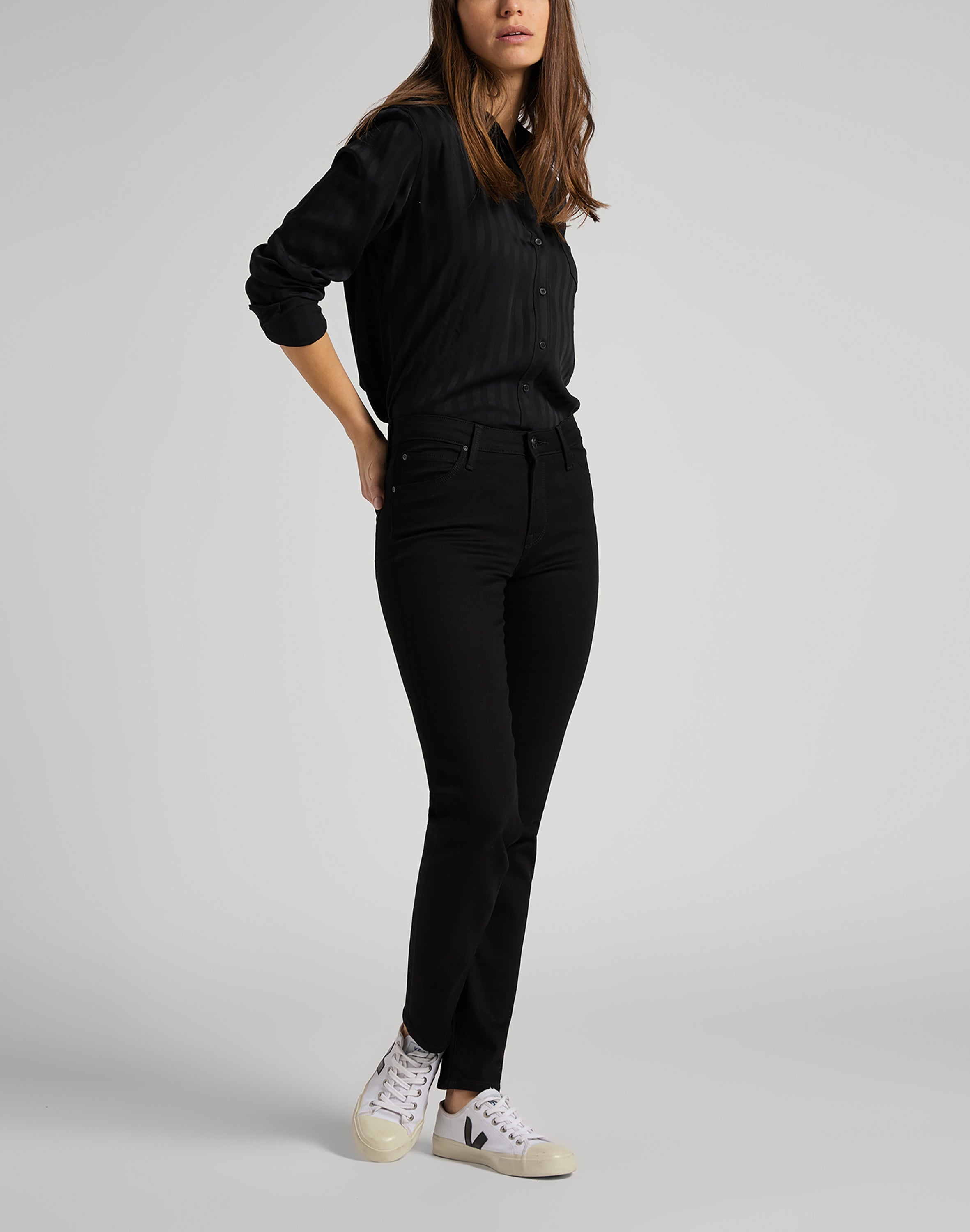 Elly in jeans con risciacquo nero Lee