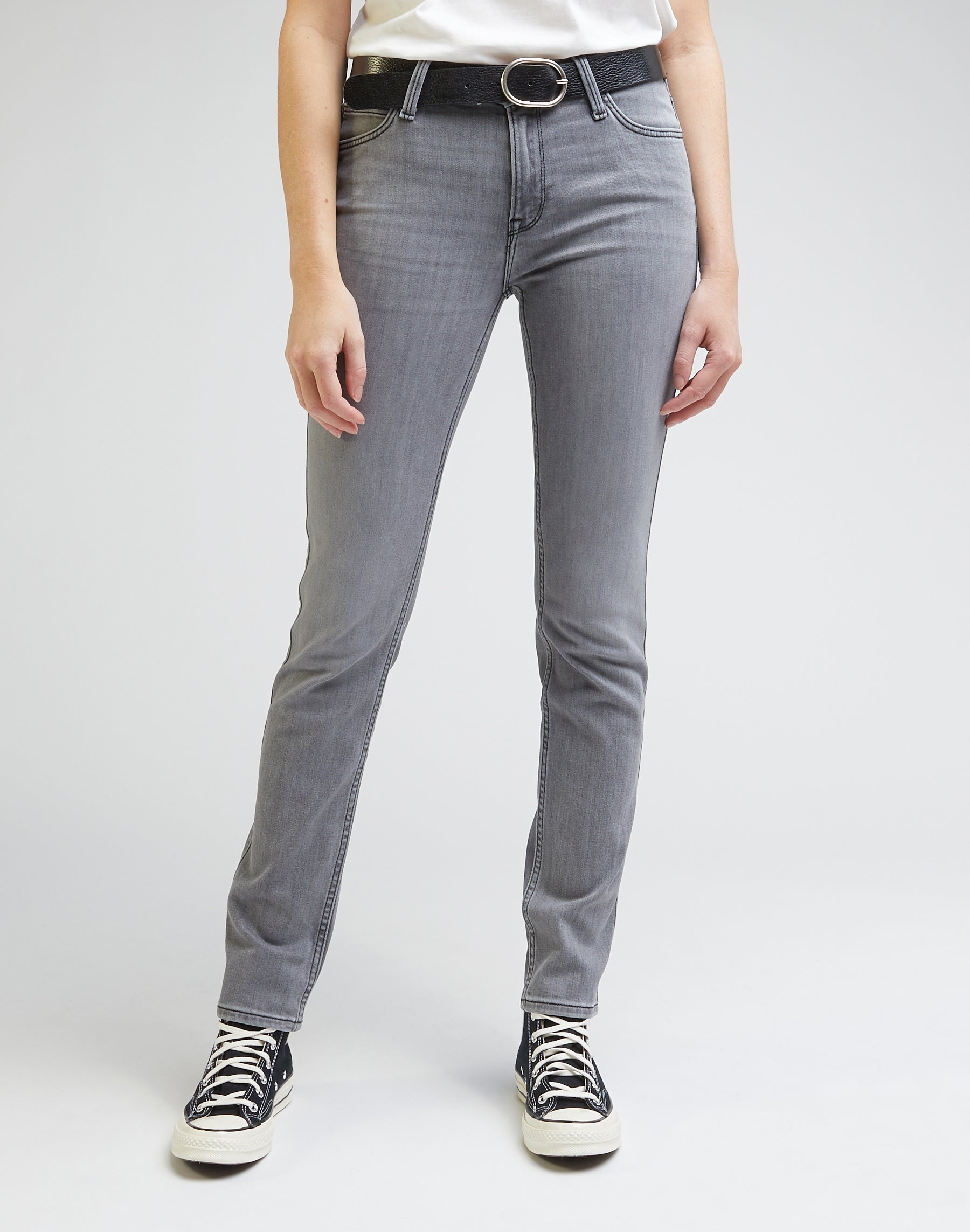 Elly in jeans a velo grigio Lee