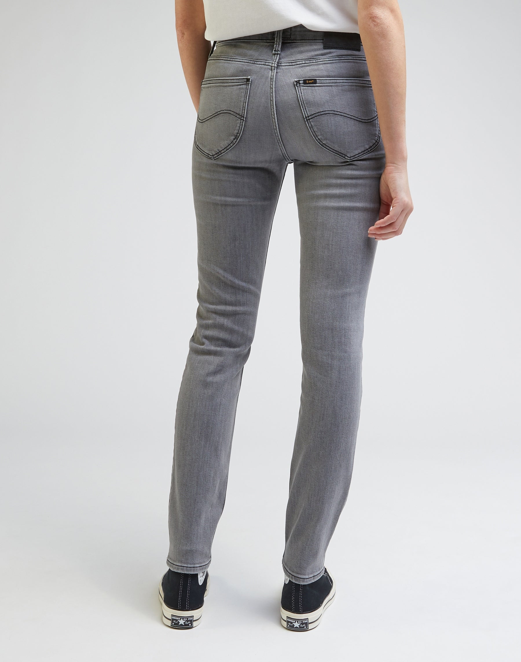 Elly in jeans a velo grigio Lee