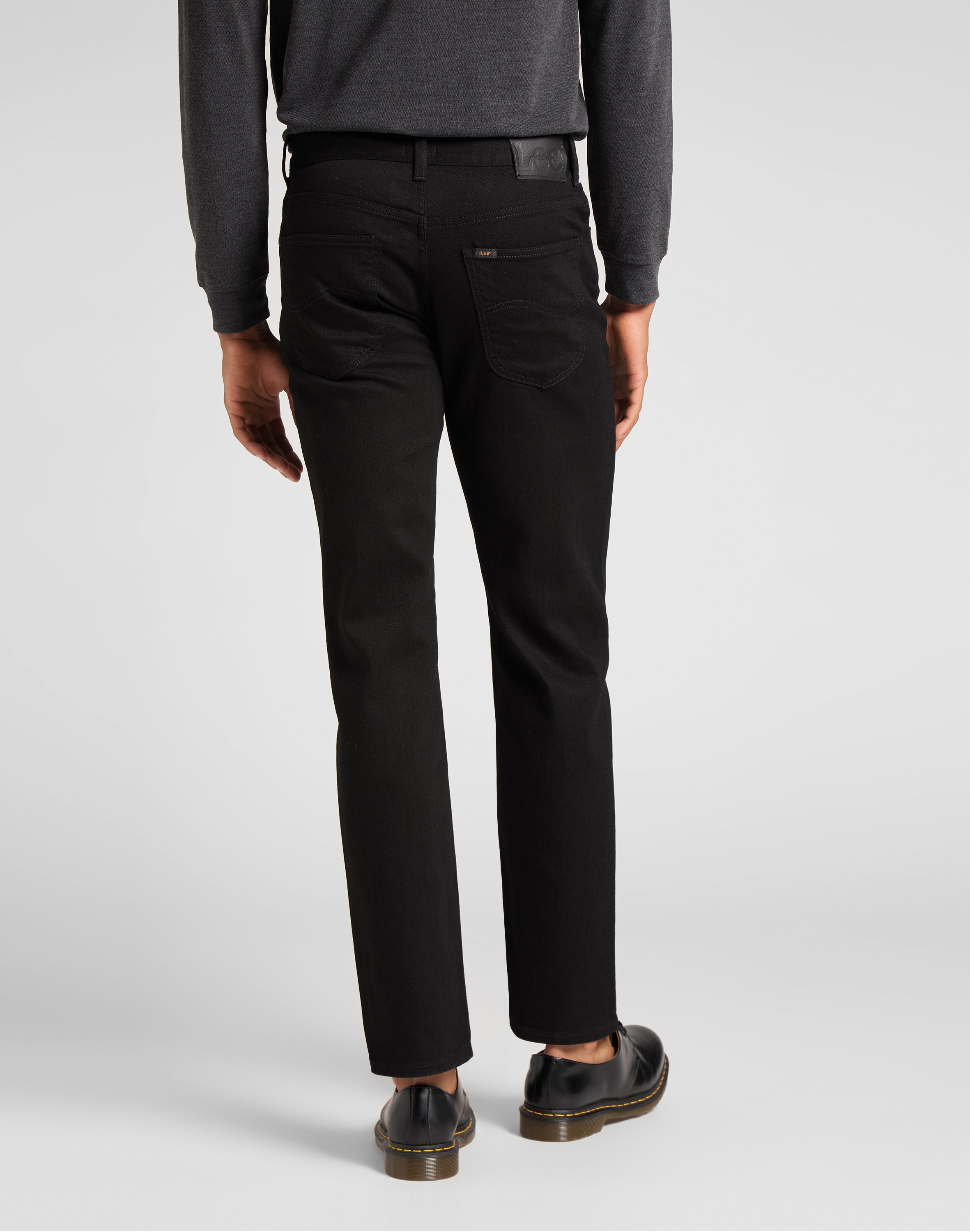 Brooklyn Straight in jeans neri puliti Lee