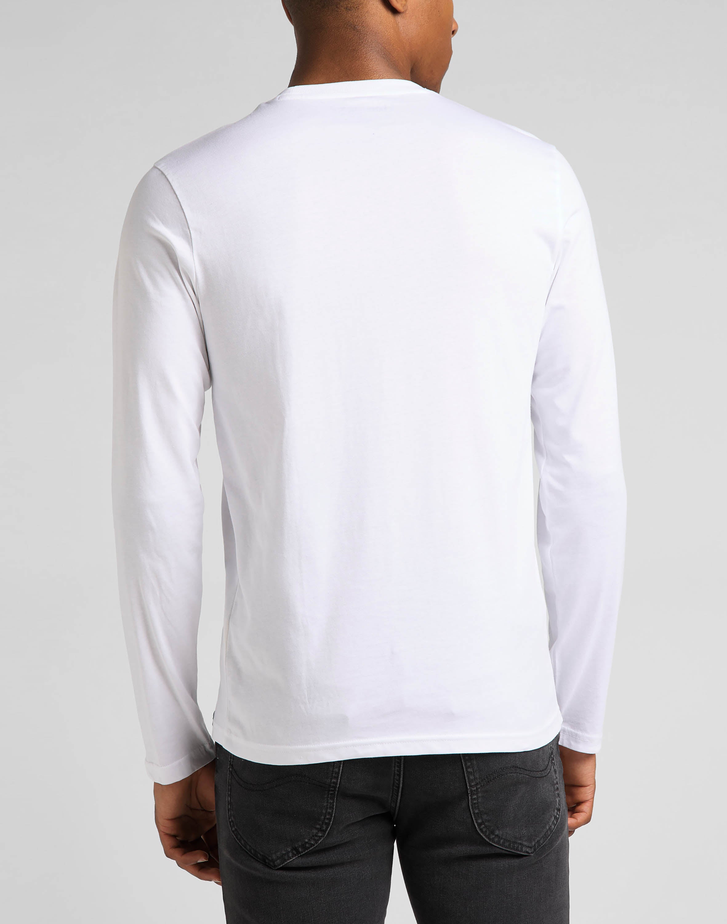 Camicie Twin Pack Crew a maniche lunghe in nero/bianco Lee