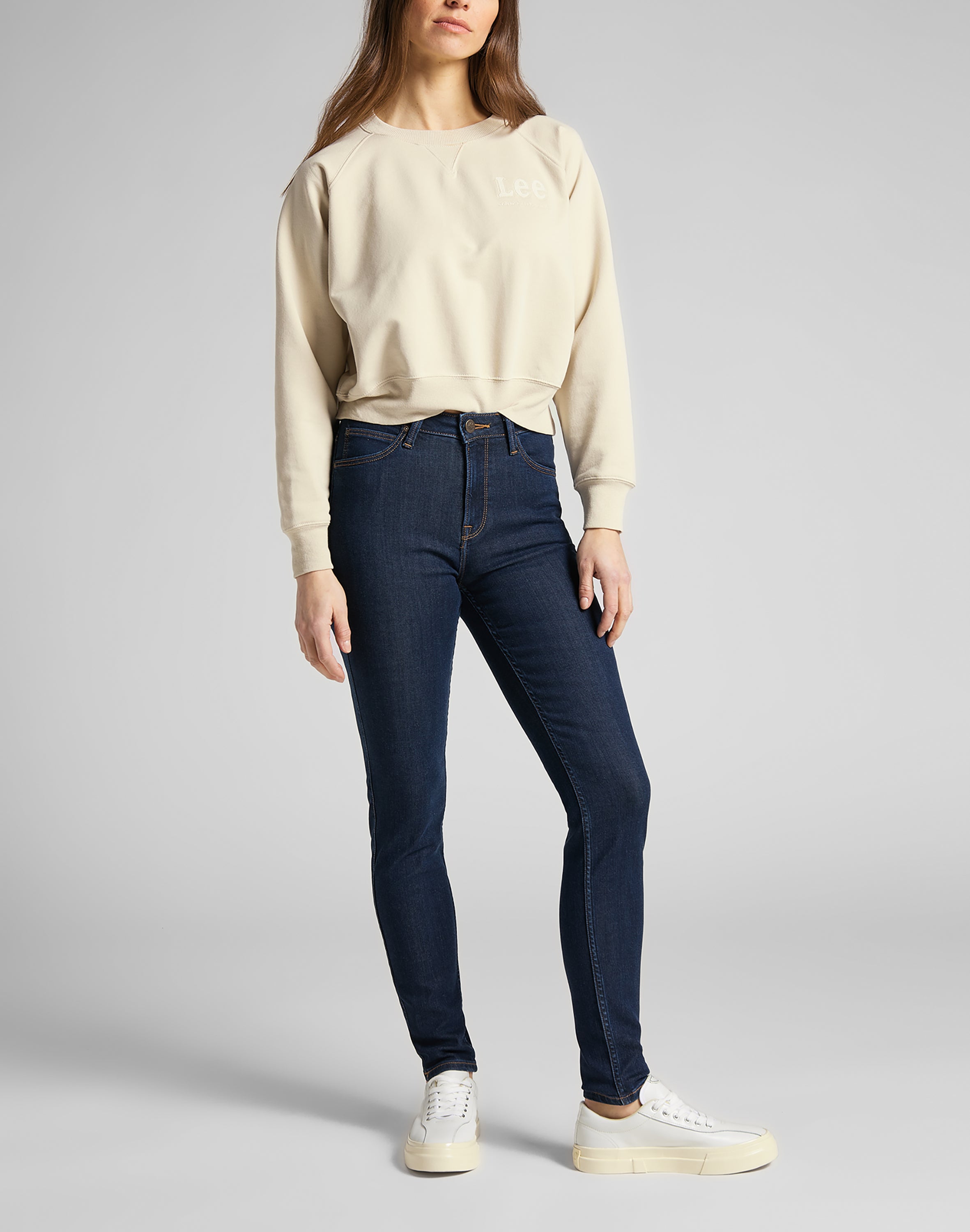 Scarlett High in jeans tonali stonewash Lee