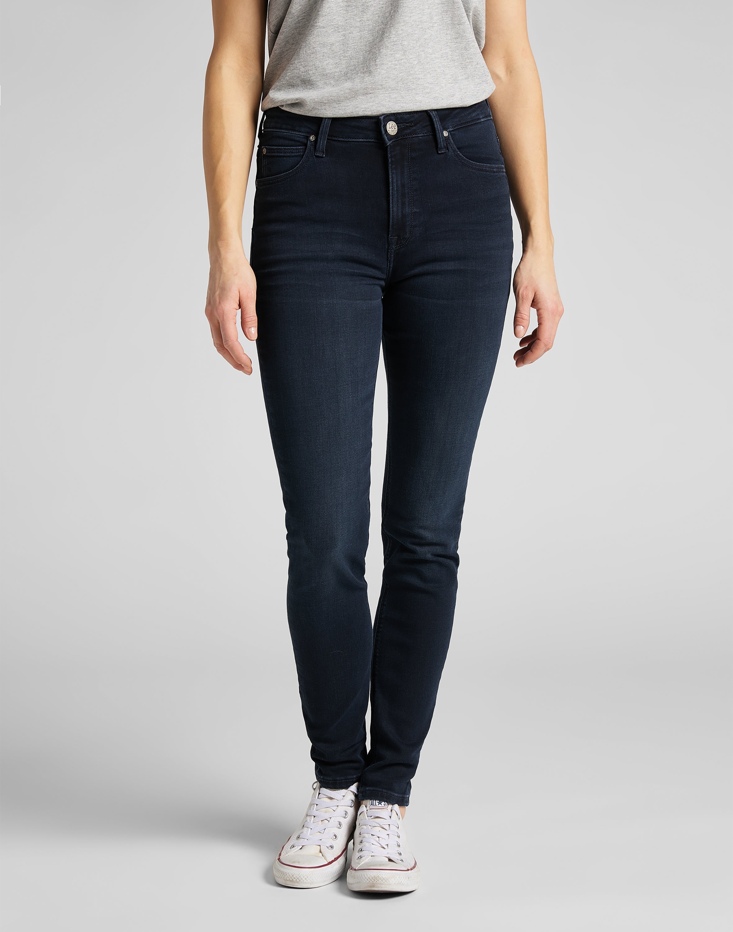 Scarlett High in jeans color ebano consumati Lee