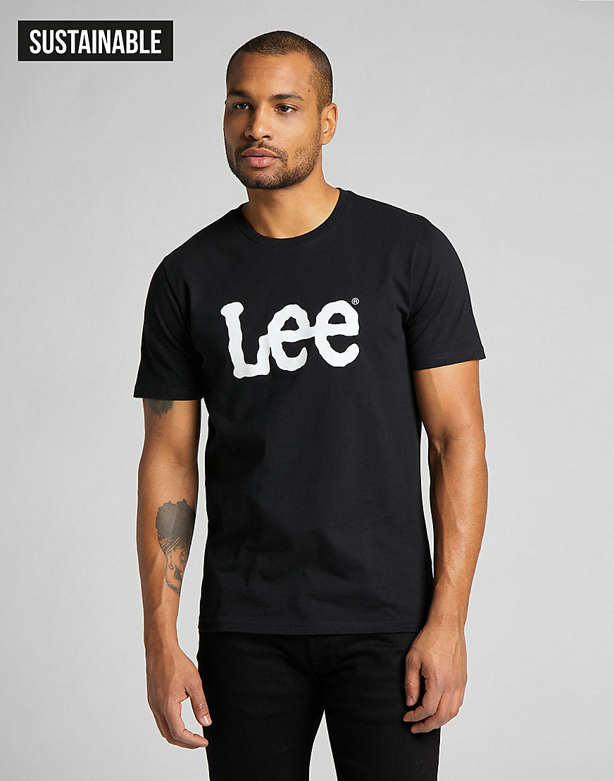 T-shirt con logo Wobbly in nero Lee