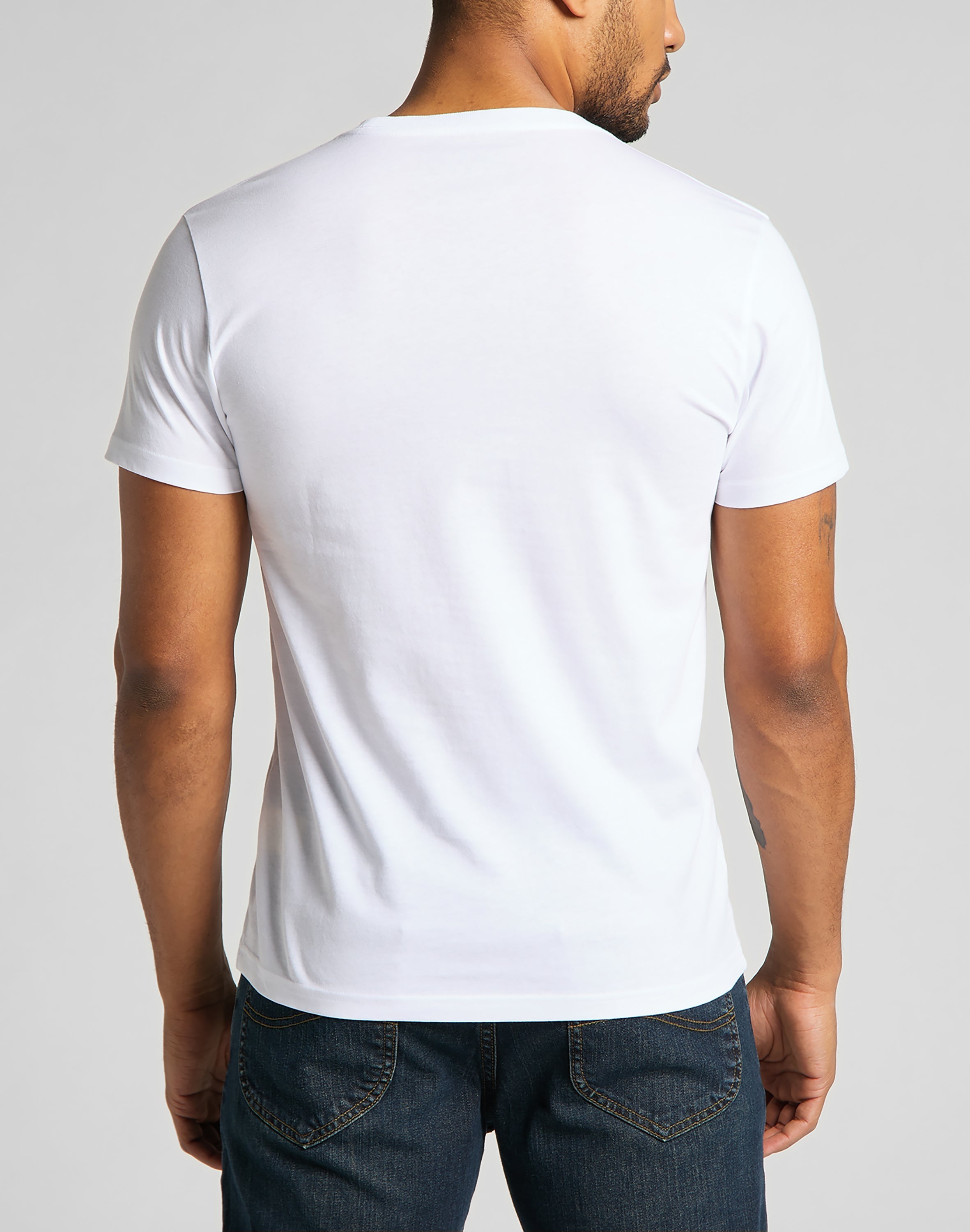 Equipaggio Twin Pack in T-shirt bianche e nere Lee