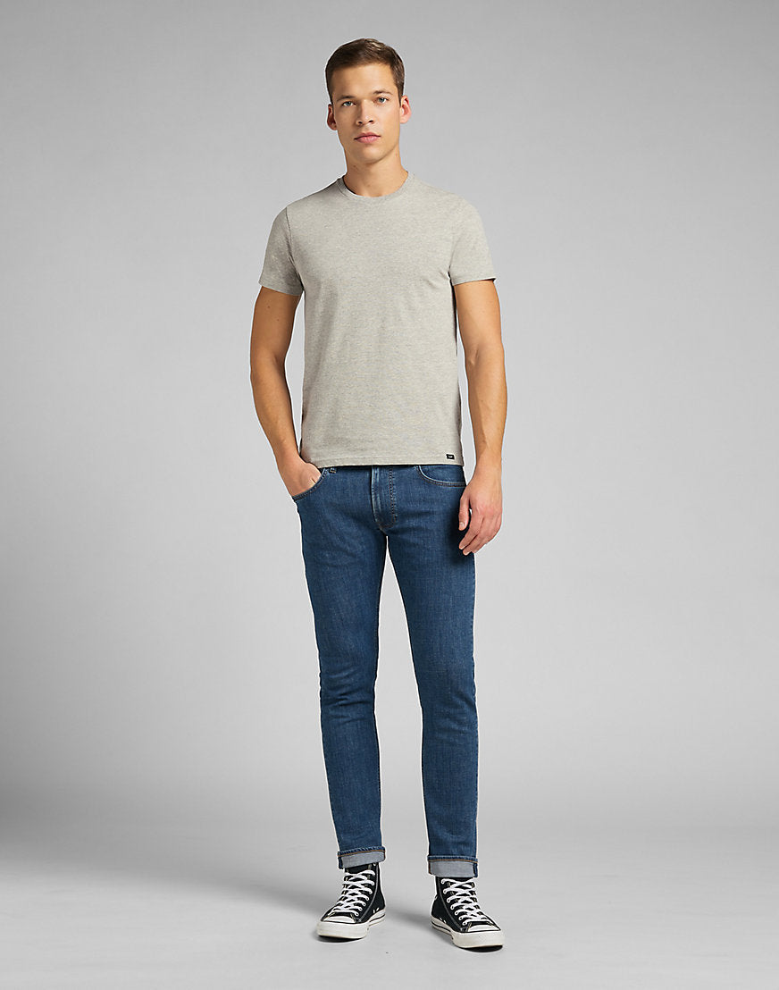 Magliette Twin Pack Crew in Greymele Navy Lee