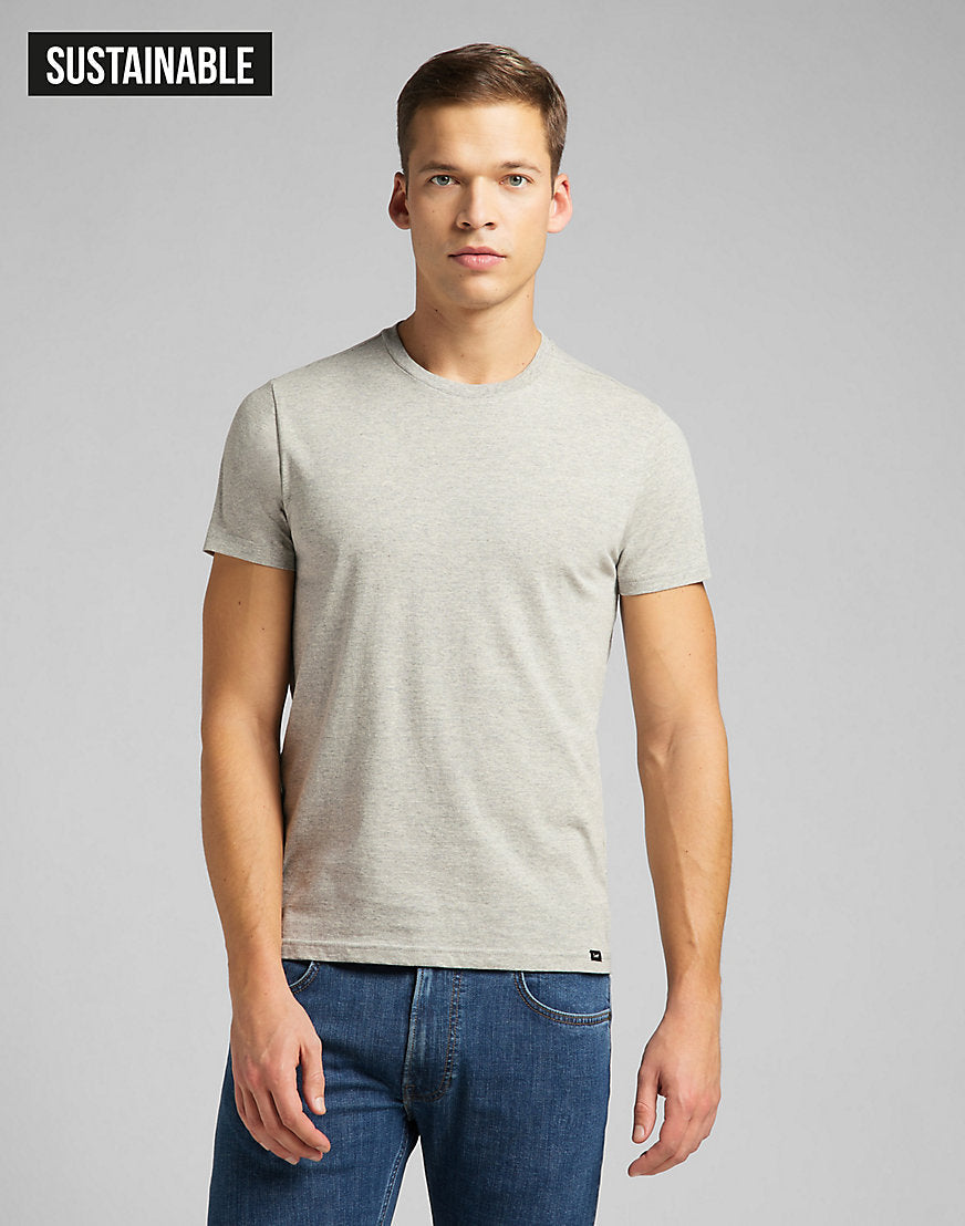 Magliette Twin Pack Crew in Greymele Navy Lee