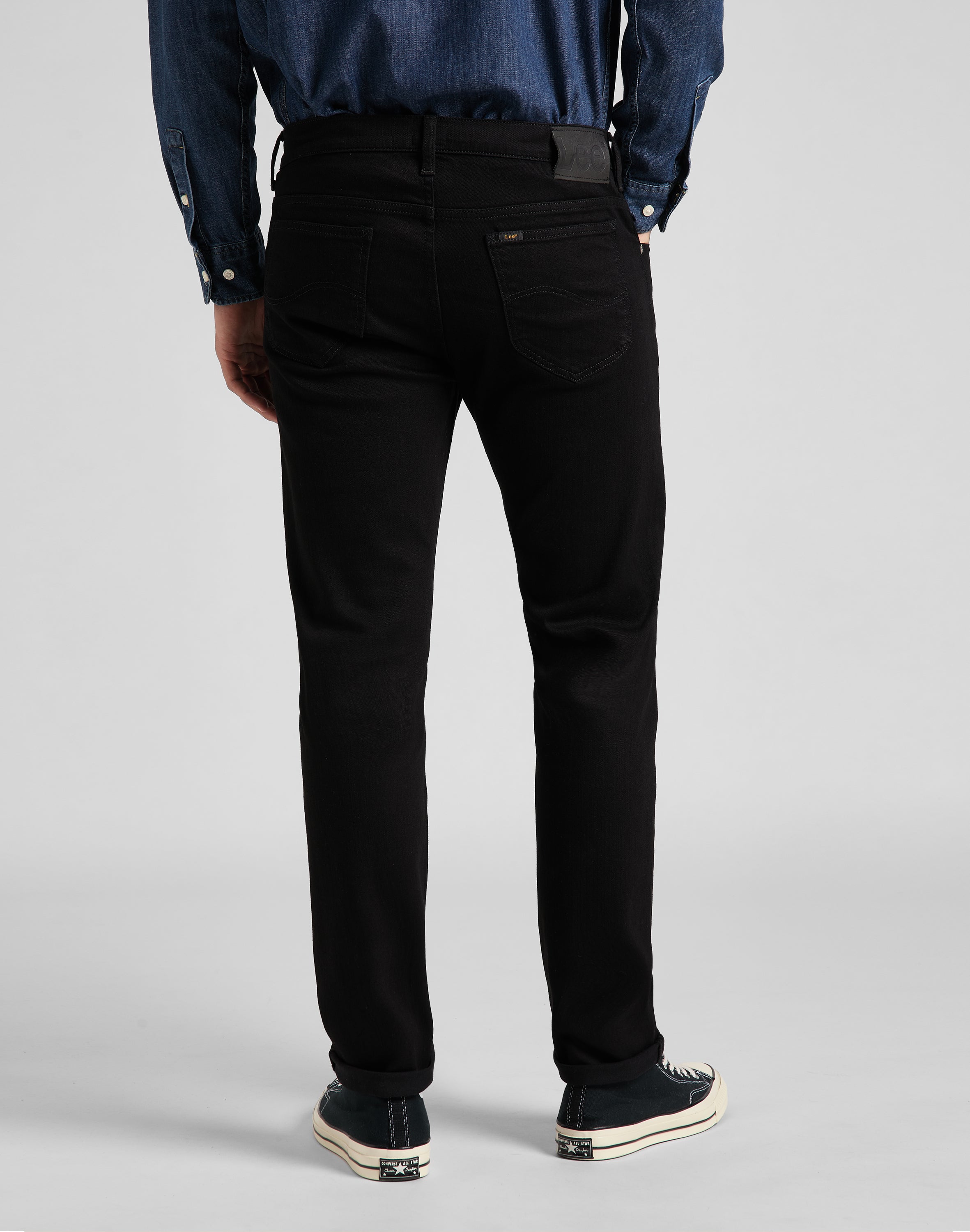 Rider in jeans neri puliti Lee