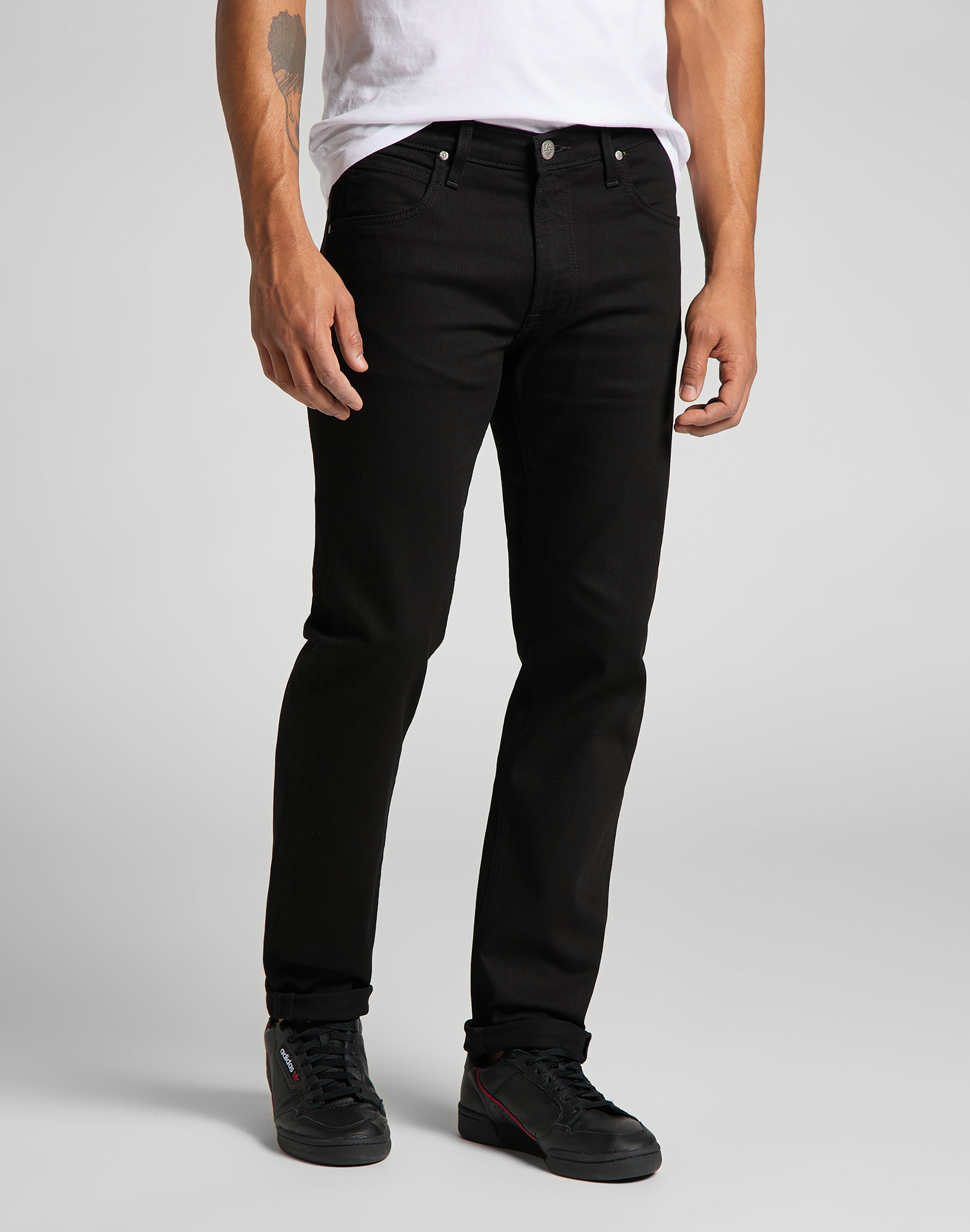 Daren Zip Fly in jeans neri puliti Lee