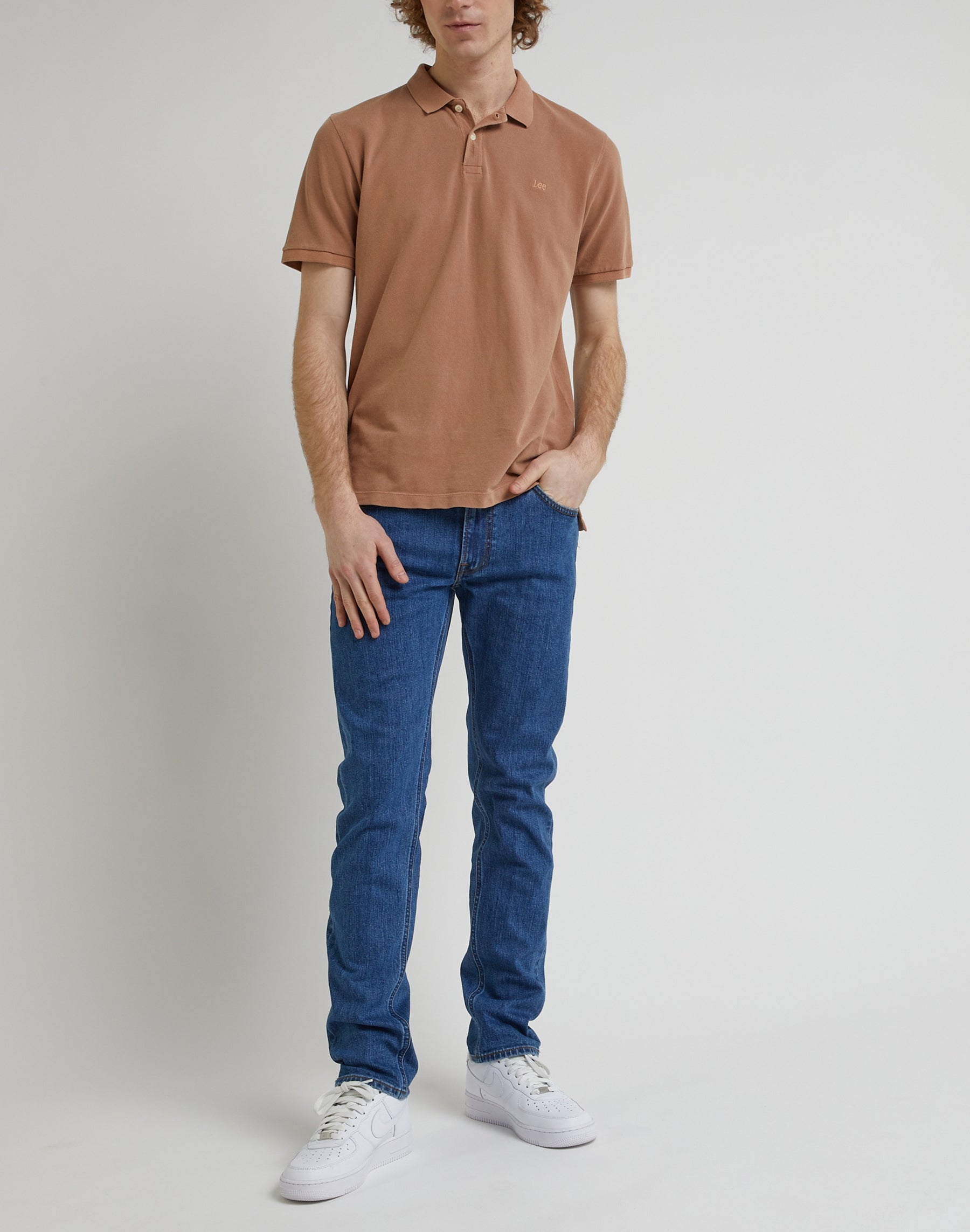 Daren Zip Fly in jeans Stoneage Mid Lee