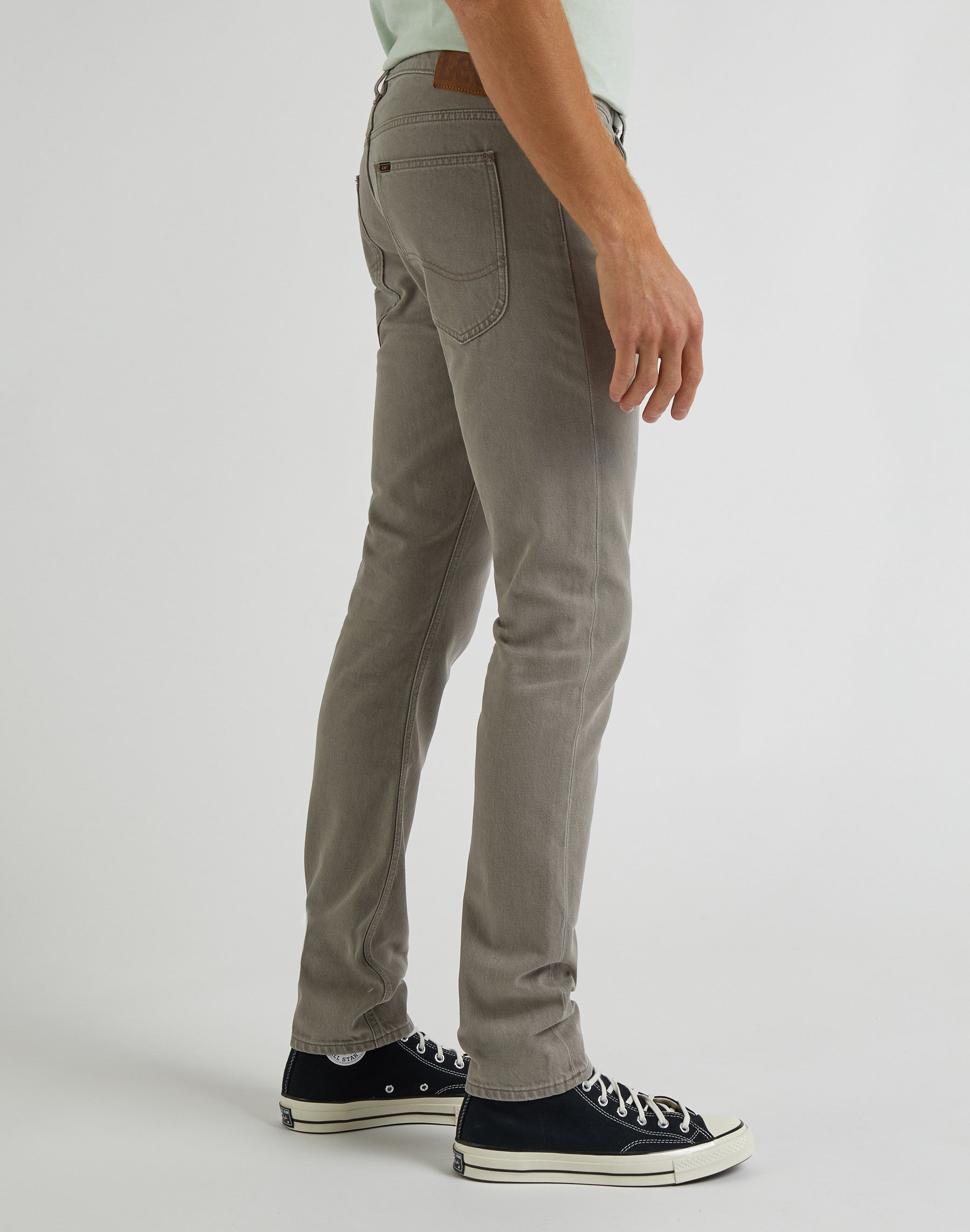 Pantaloni Luke Low Stretch in Mushroom Light Lee