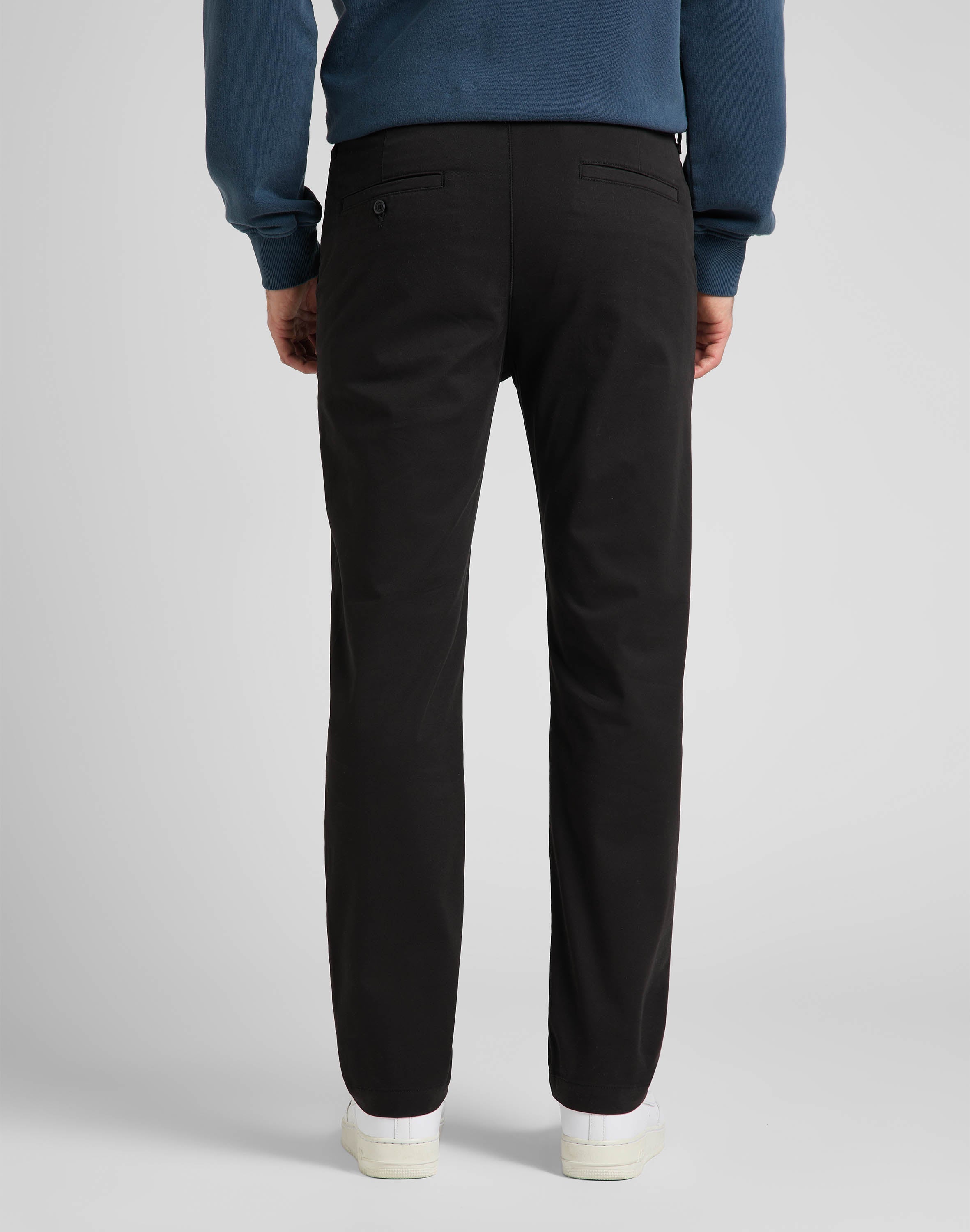Pantaloni chino regolari in nero Lee
