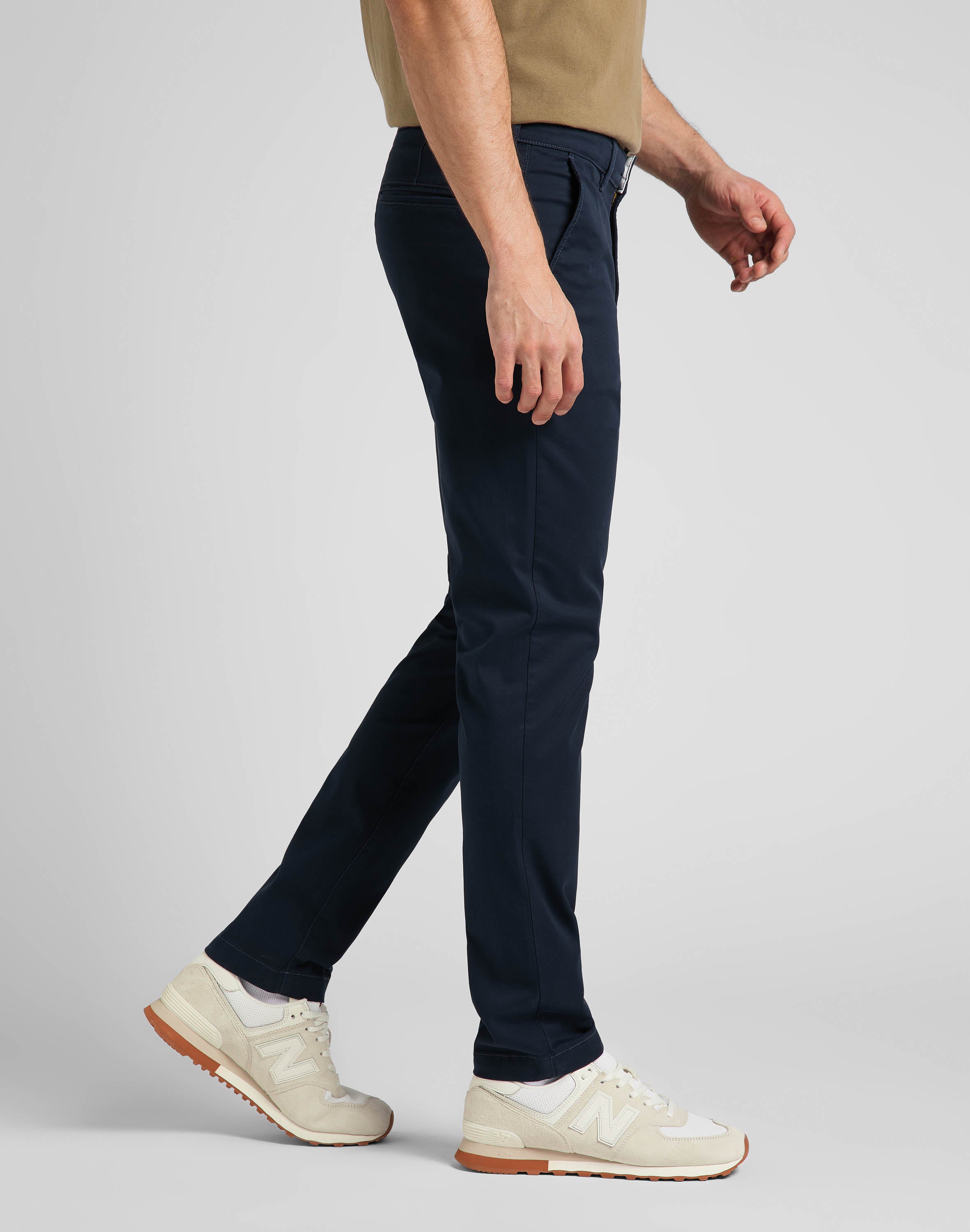 Pantaloni chino slim in blu scuro Lee
