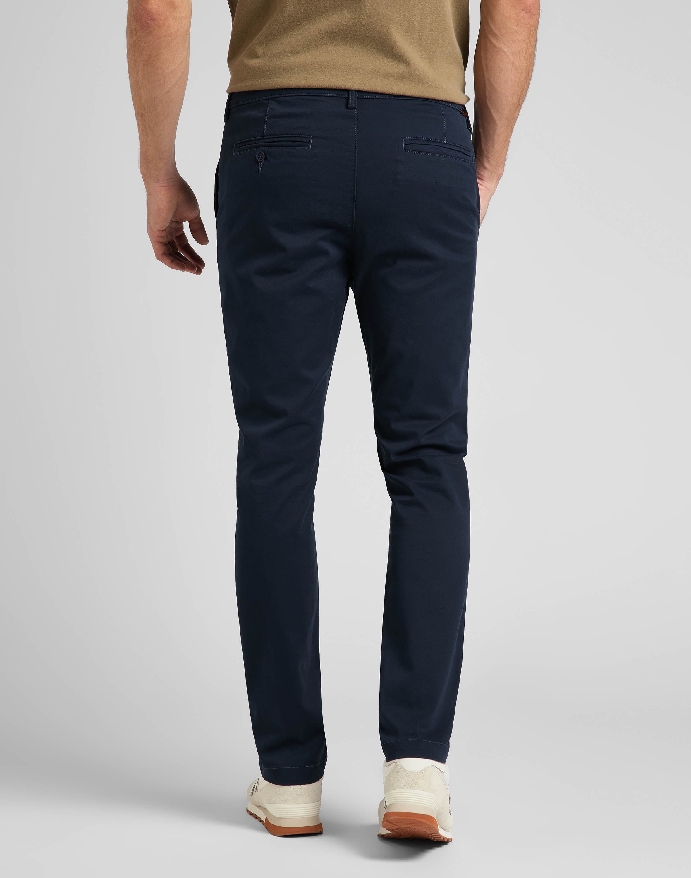 Pantaloni chino slim in blu scuro Lee