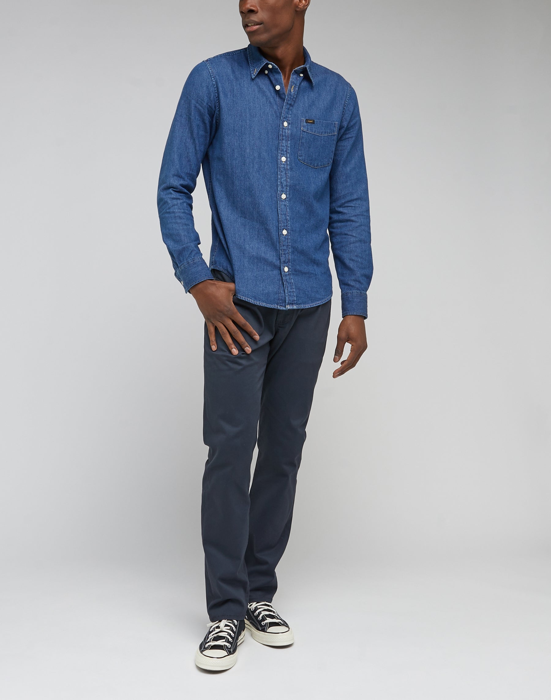 Pantaloni Mvp dal taglio dritto in blu Lee