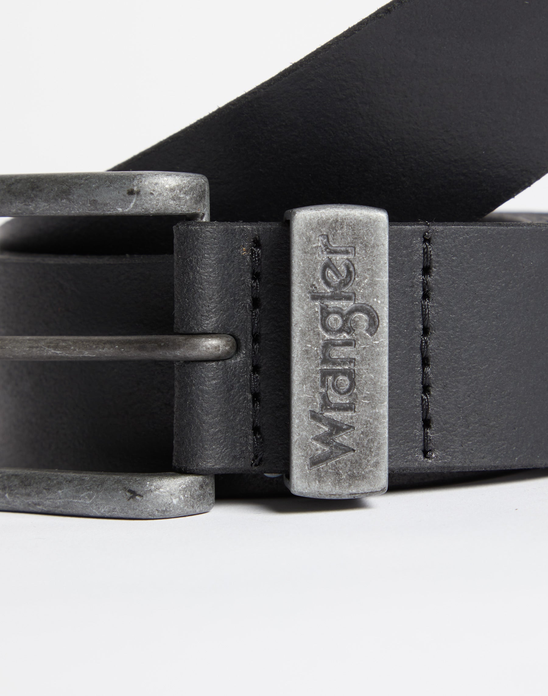 Cintura con passante in metallo in nero Cintura Wrangler