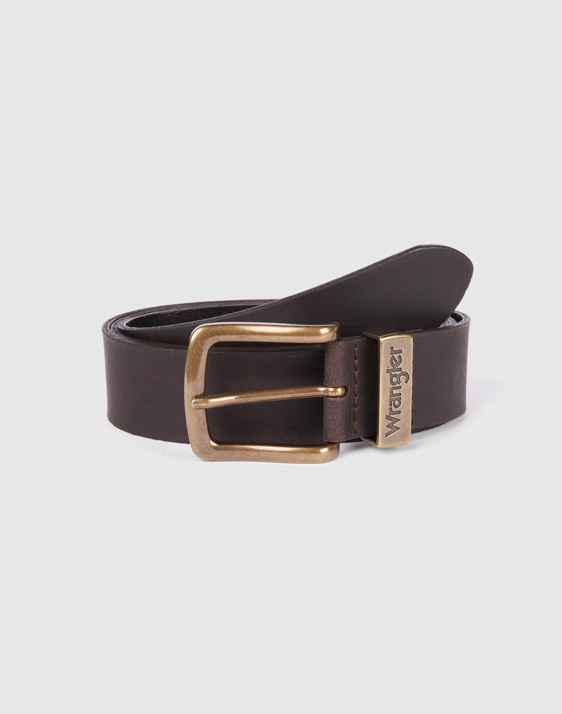 Cintura con passante in metallo in marrone Cintura Wrangler