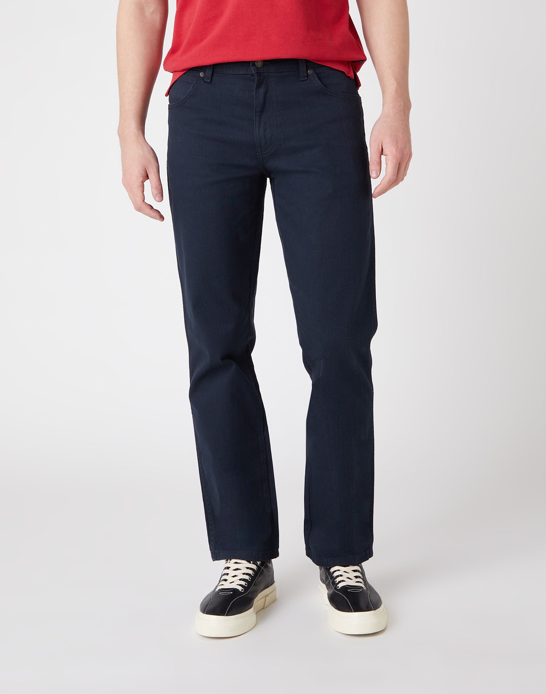 Pantaloni Wrangler dal taglio regolare e poco elasticizzati in stile navy