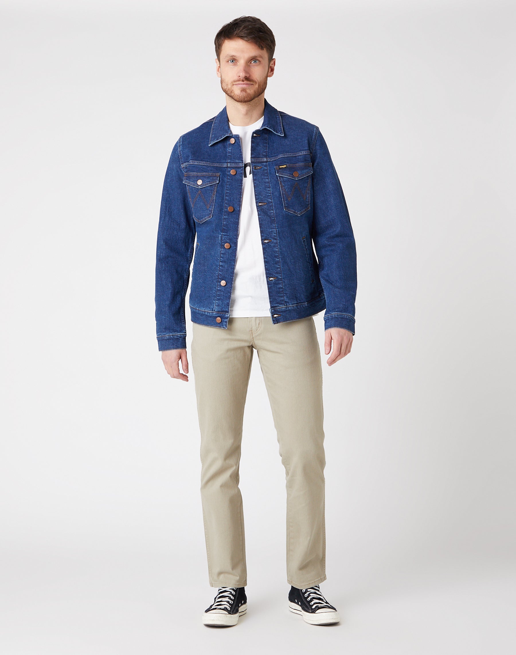 Pantaloni Wrangler dal taglio regolare e poco stretch in cammello