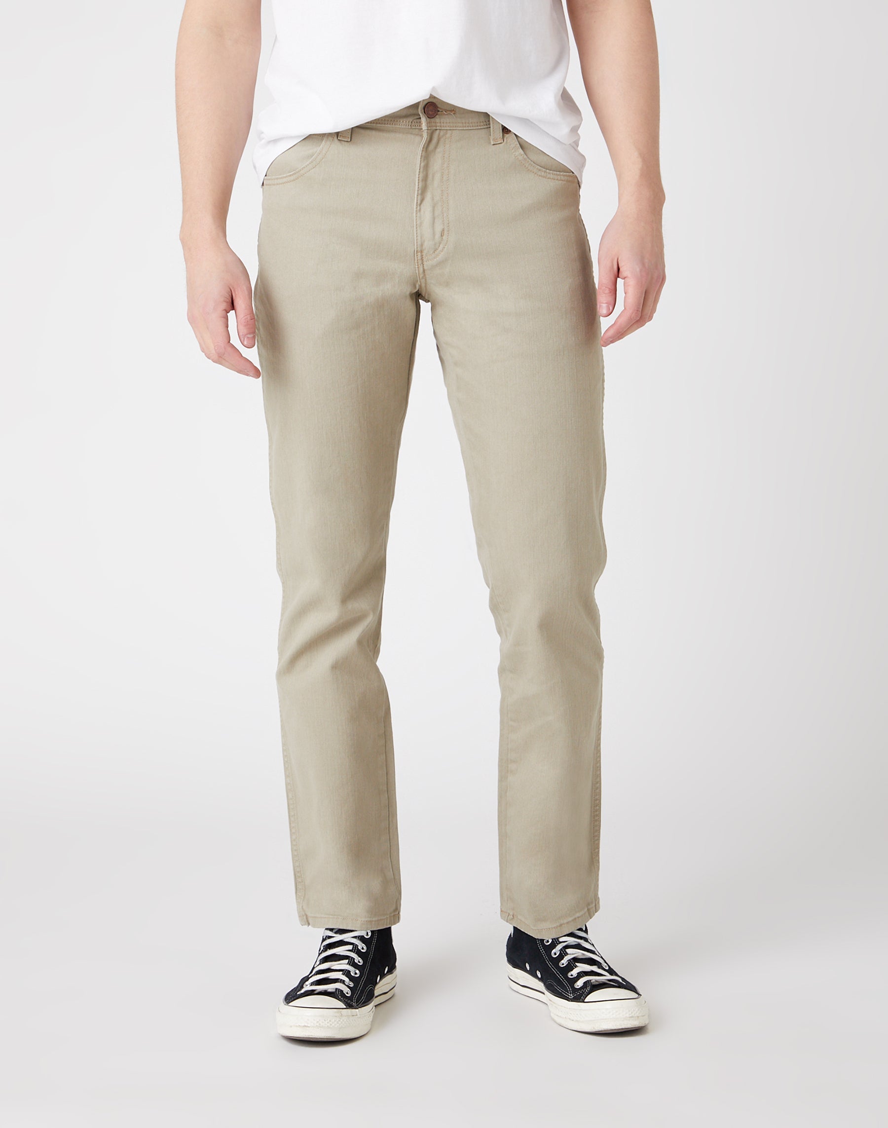 Pantaloni Wrangler dal taglio regolare e poco stretch in cammello
