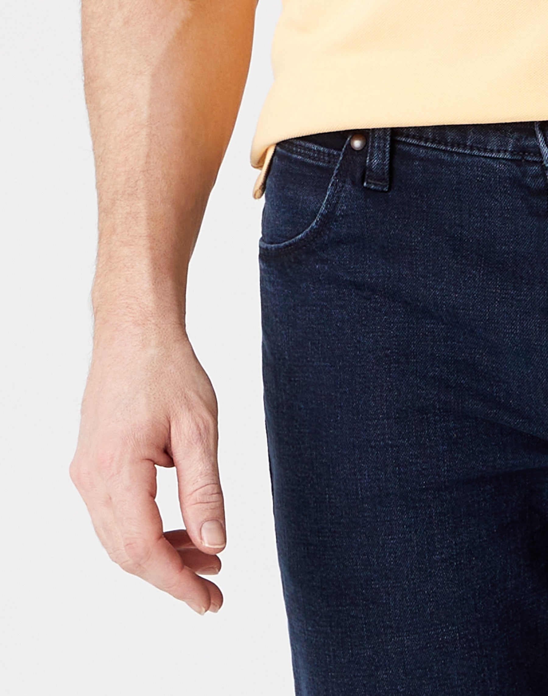 Dritti Low Stretch in Blu Nero Jeans Wrangler