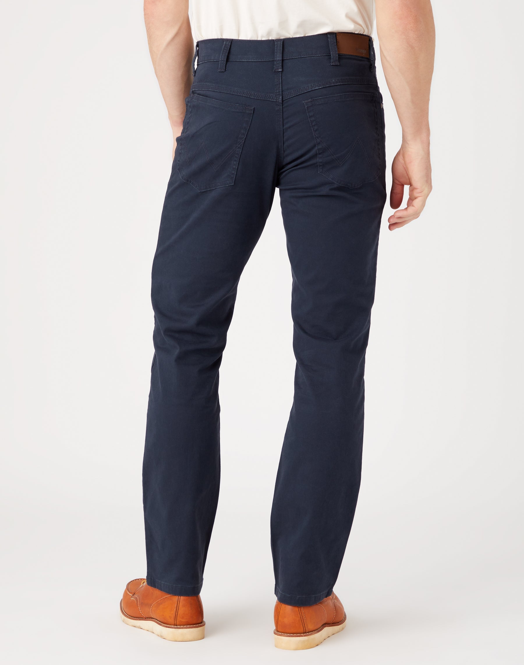 Pantaloni dritti medi elasticizzati Wrangler Navy