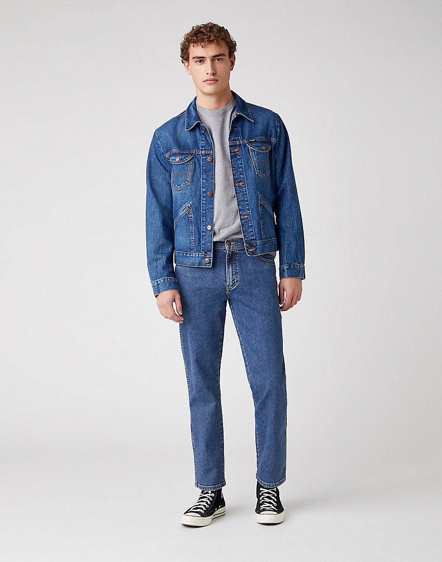 Jeans Texas Medium Stretch con lavaggio a pietra Wrangler
