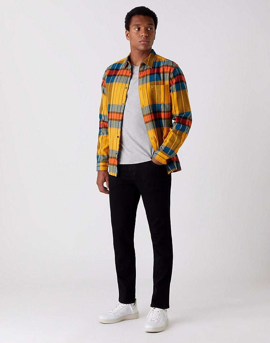 Jeans Texas Slim High Stretch in Nero Valley Wrangler