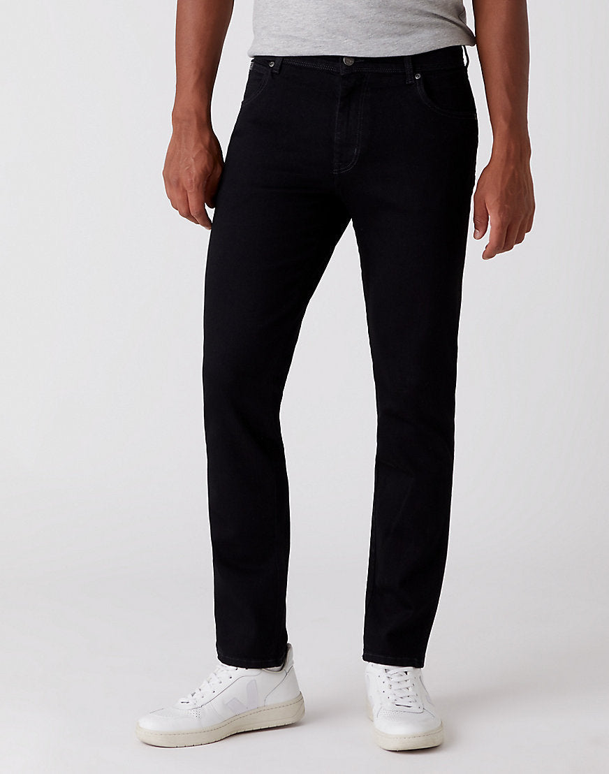 Jeans Texas Slim High Stretch in Nero Valley Wrangler