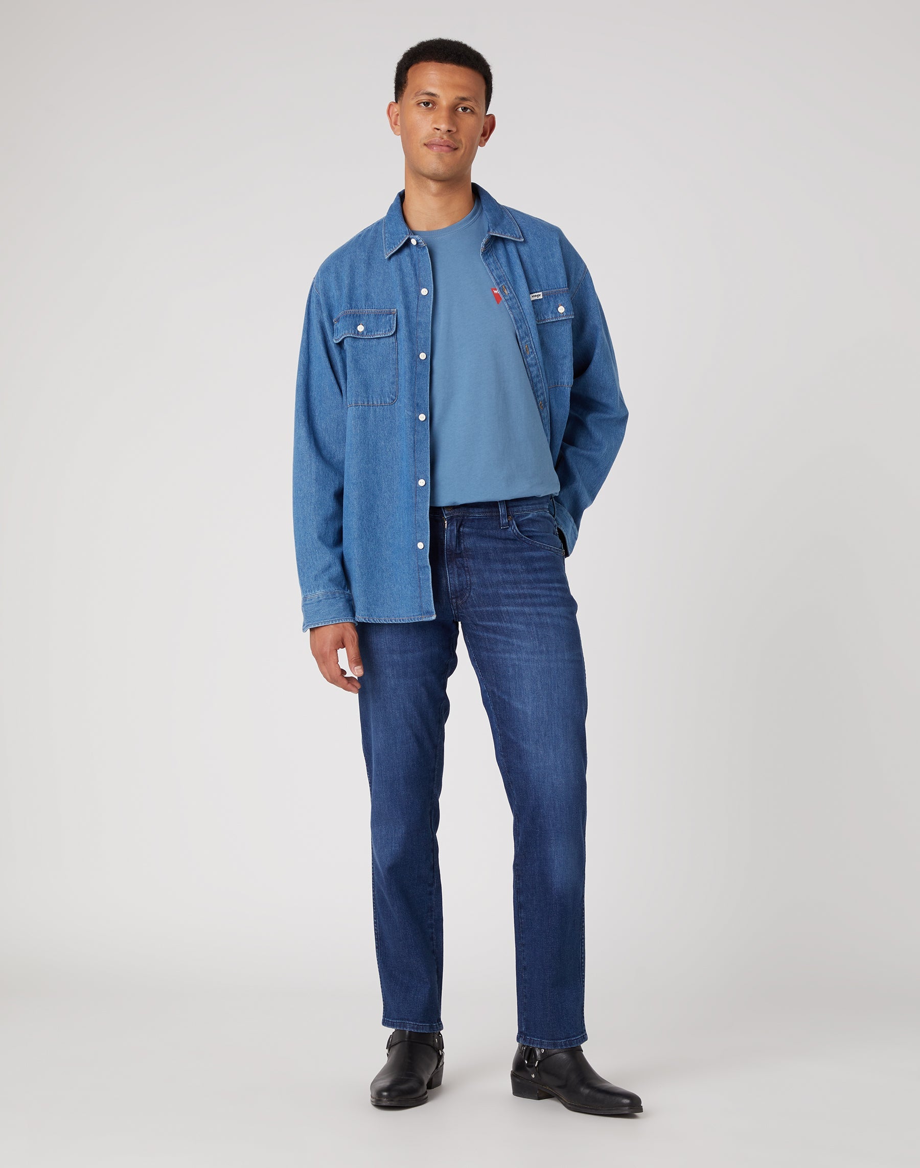 Jeans Texas Slim Medium Stretch in Free Way Wrangler