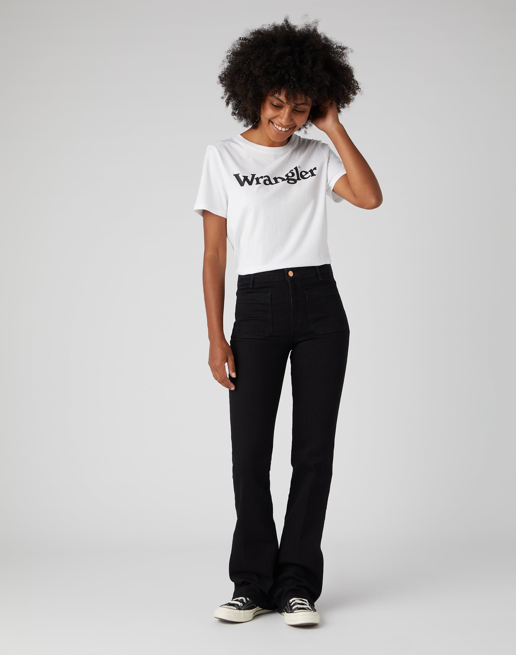 Jeans Wrangler nero retrò