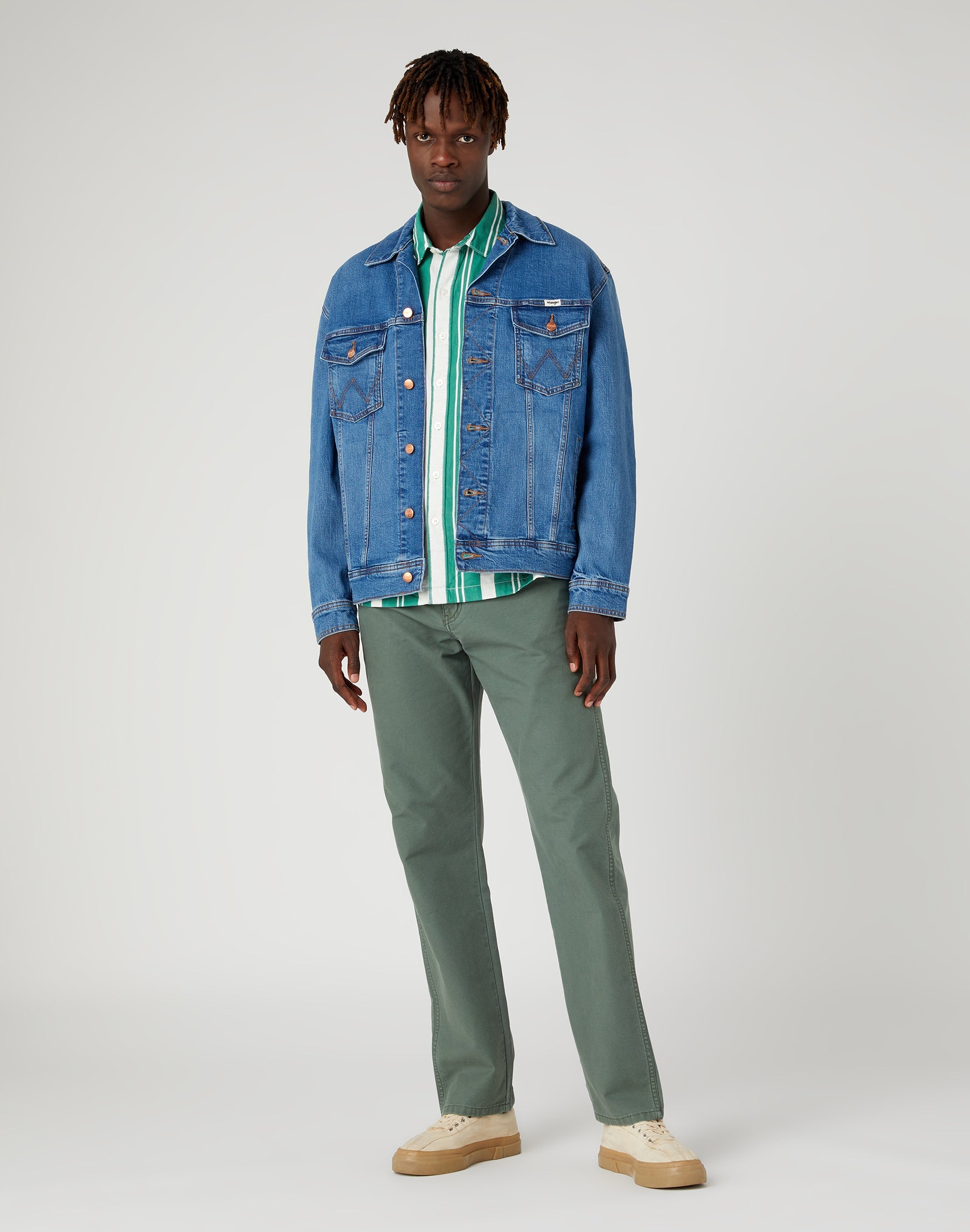 Giacca Anti Fit in Blue Eyes Blue Jackets Wrangler