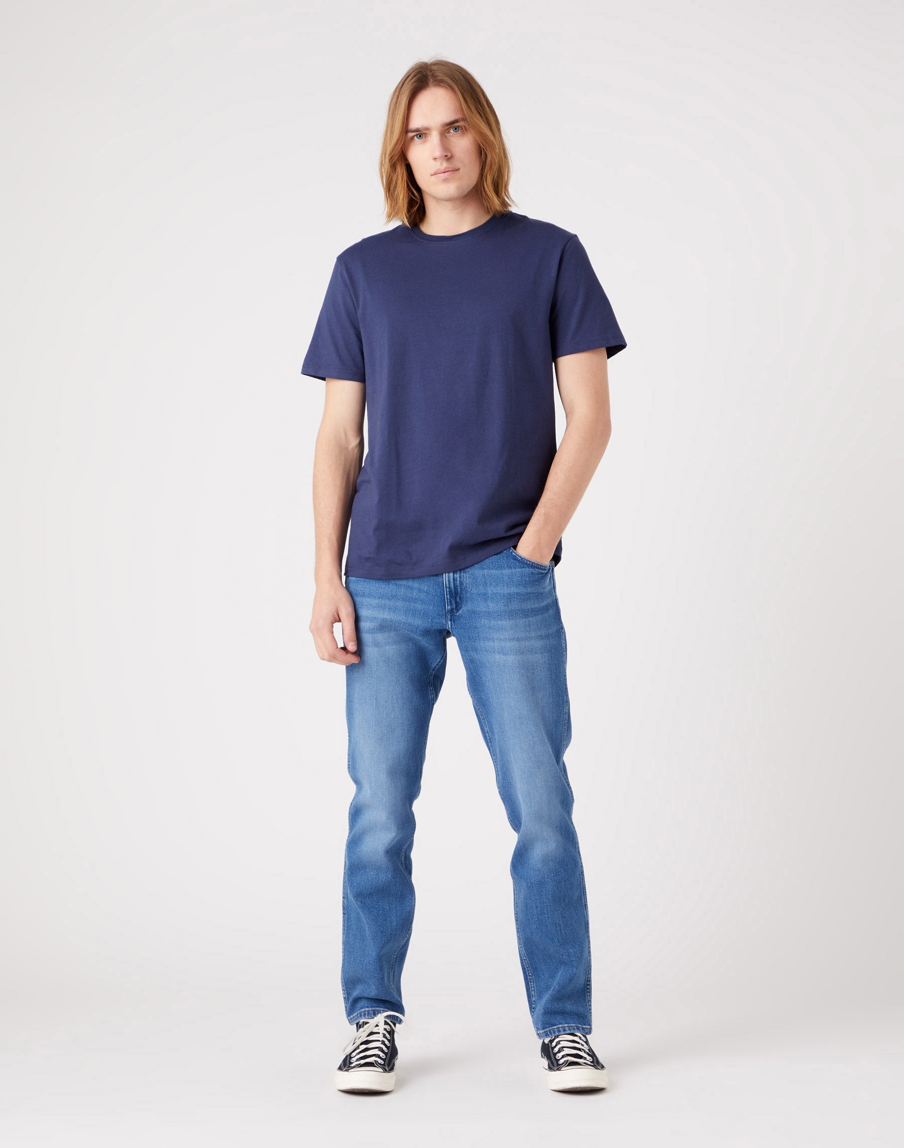 2 Pack Tee in Marina/Bianco Magliette Wrangler