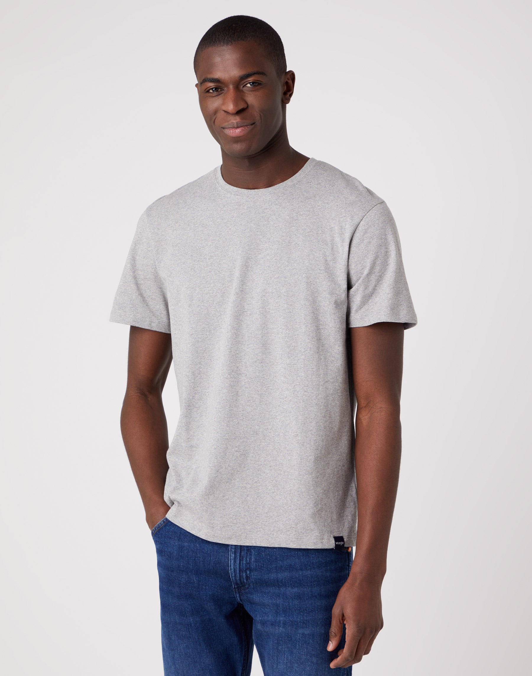 Maglietta 2 pezzi in grigio medio melange/bianco Magliette Wrangler