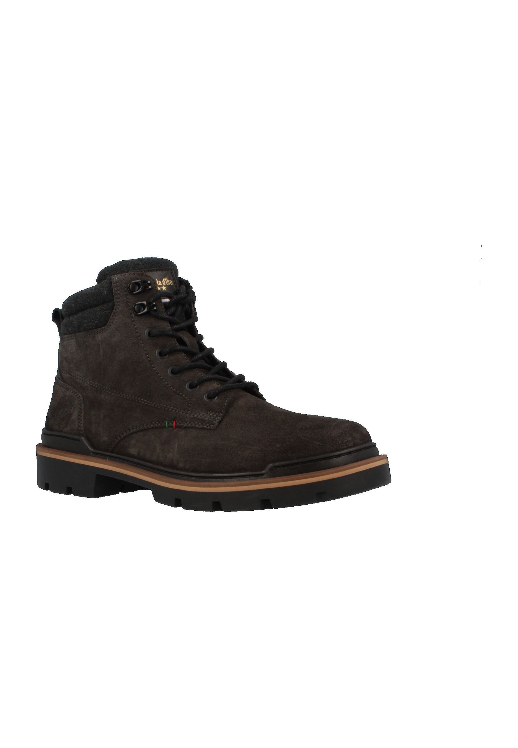 Colma Suede Mid in Dark Shadow - Stivaletti allacciati Pantofola d'Oro   