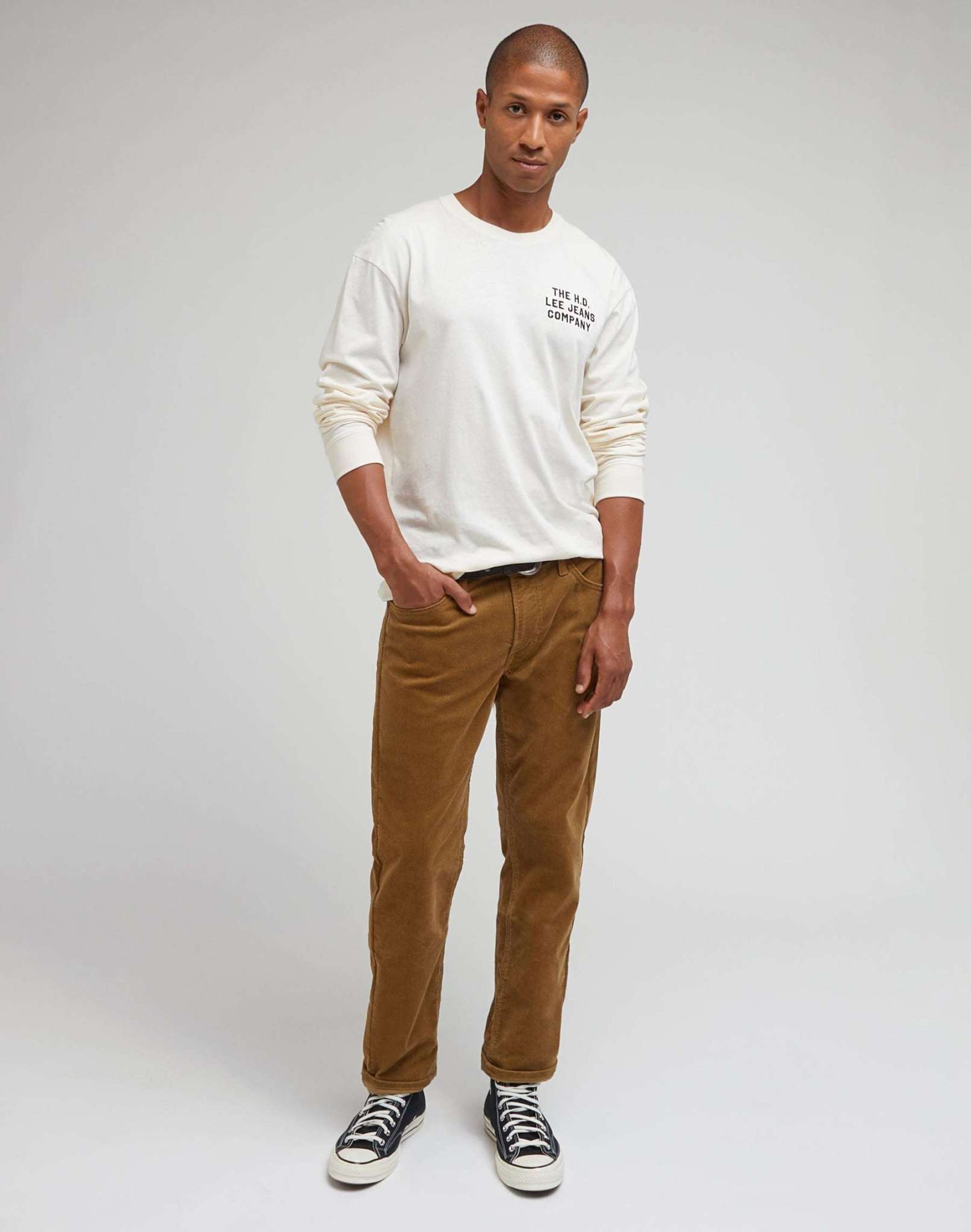 Pantaloni Daren Zip Fly in Tumbleweed Lee   