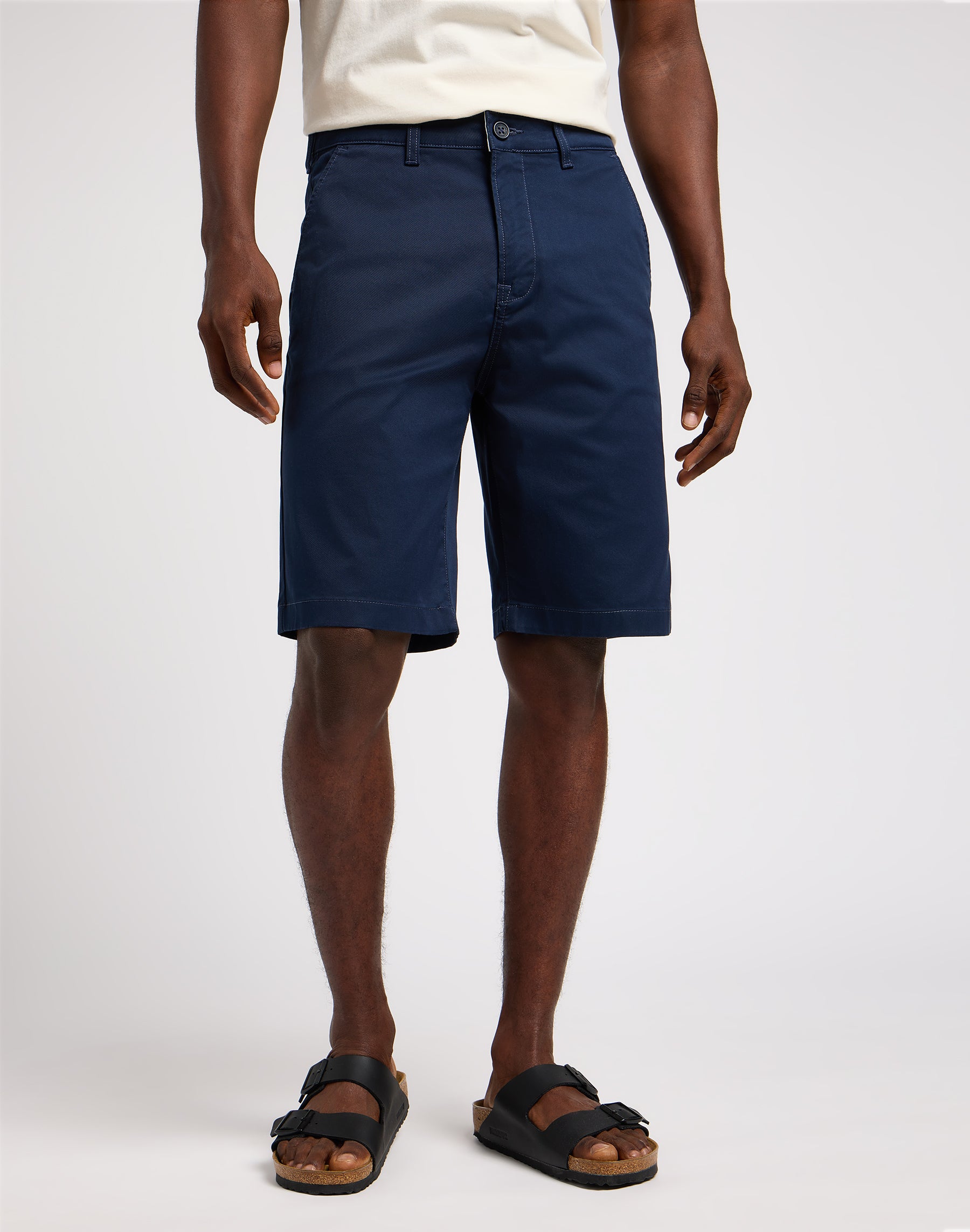 Pantaloncini chino regular in blu scuro Lee   